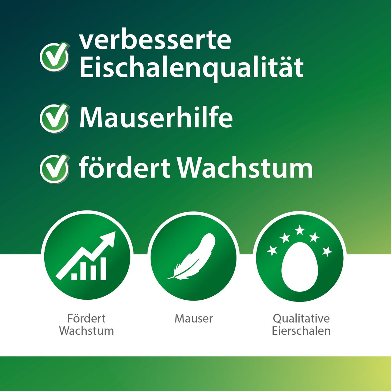Hennengold Tränkenzusatz "verbesserte Eischalenqualität, Mauserhilfe, fördert Wachstum"