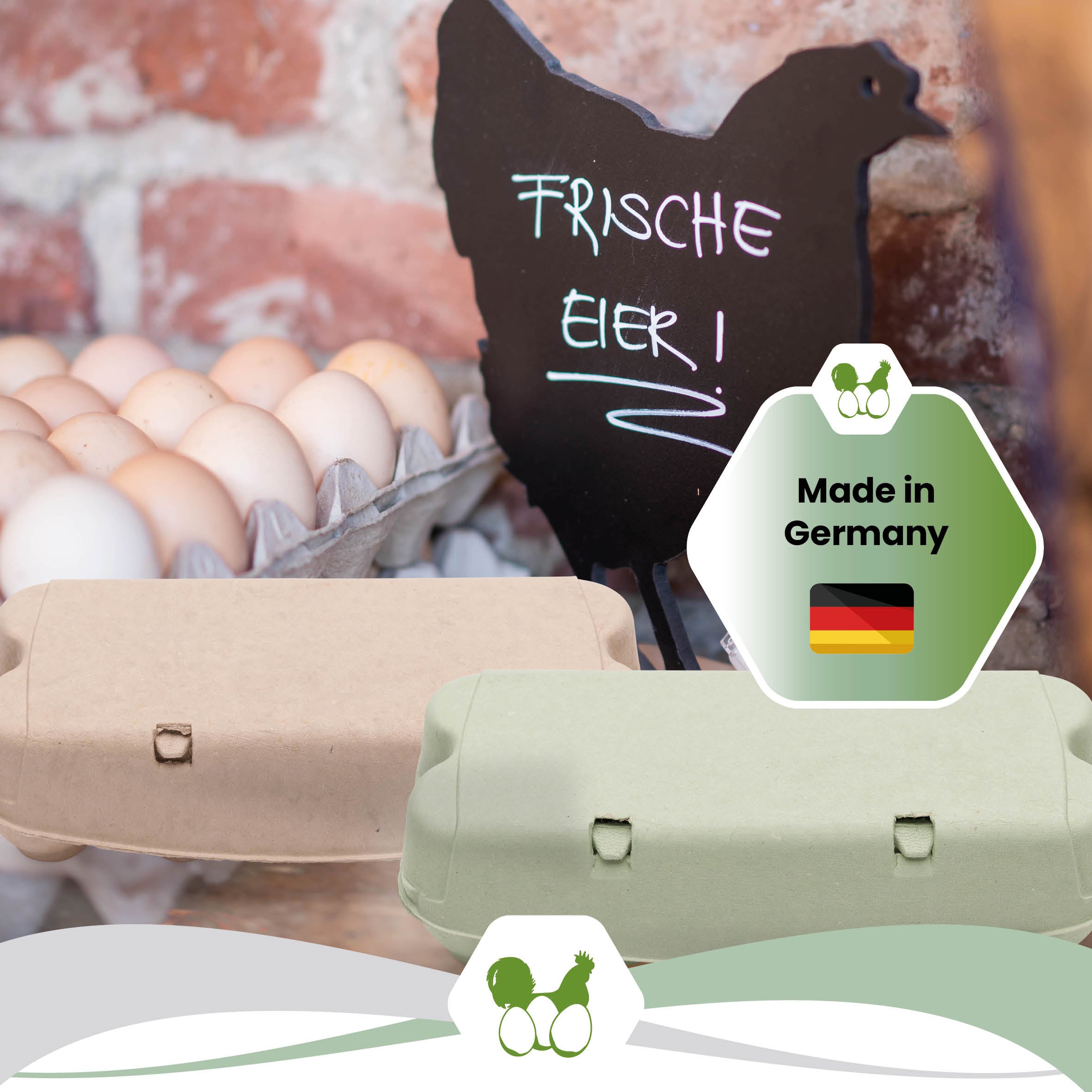 10er ComPac Eierschachtel "Made in Germany"