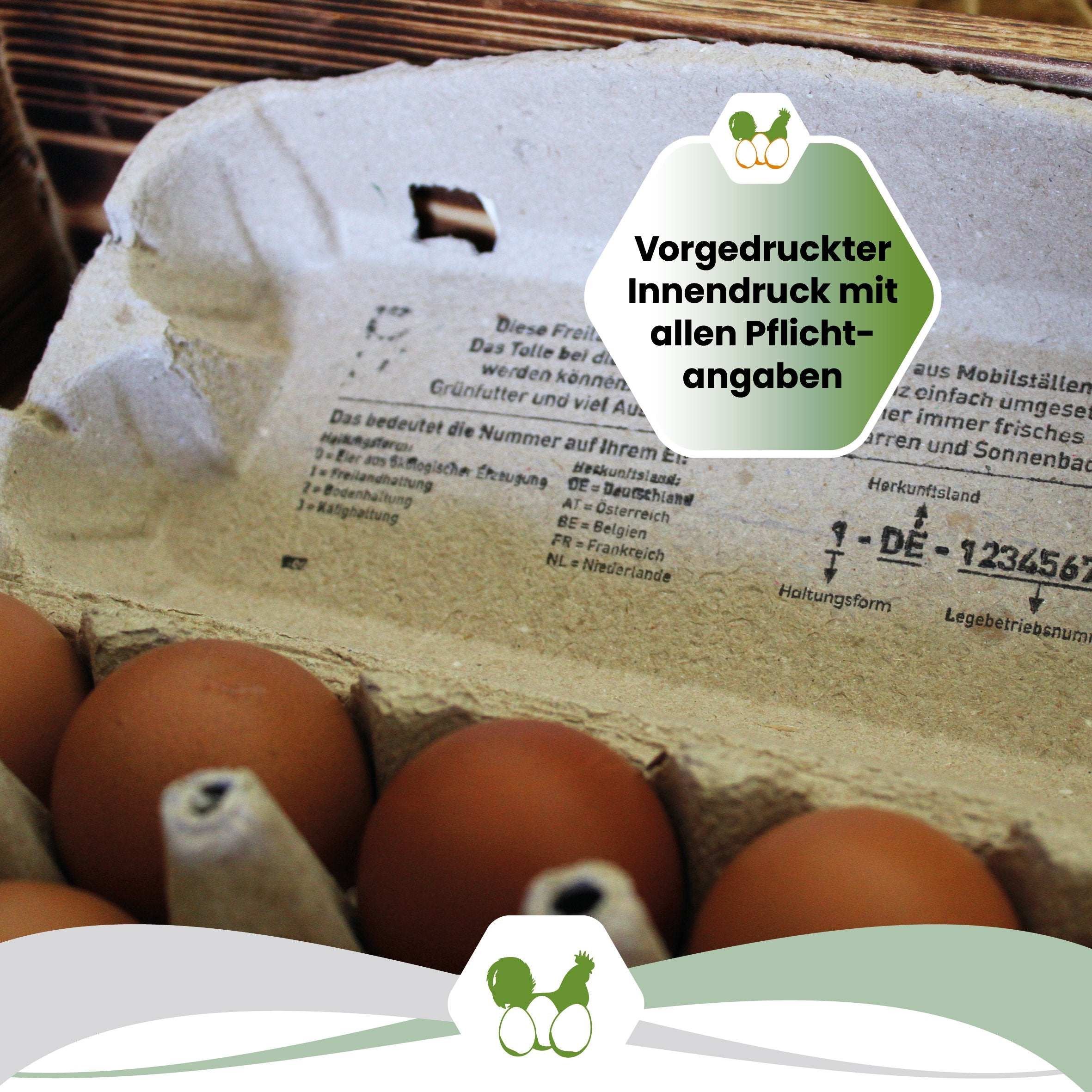 10er EuroPack mit Etikett "Vorgedruckter Innendruck mit allen Plichtangaben"