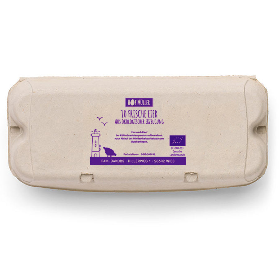 Stempel für Eierschachteln, 10er ComPac, violett