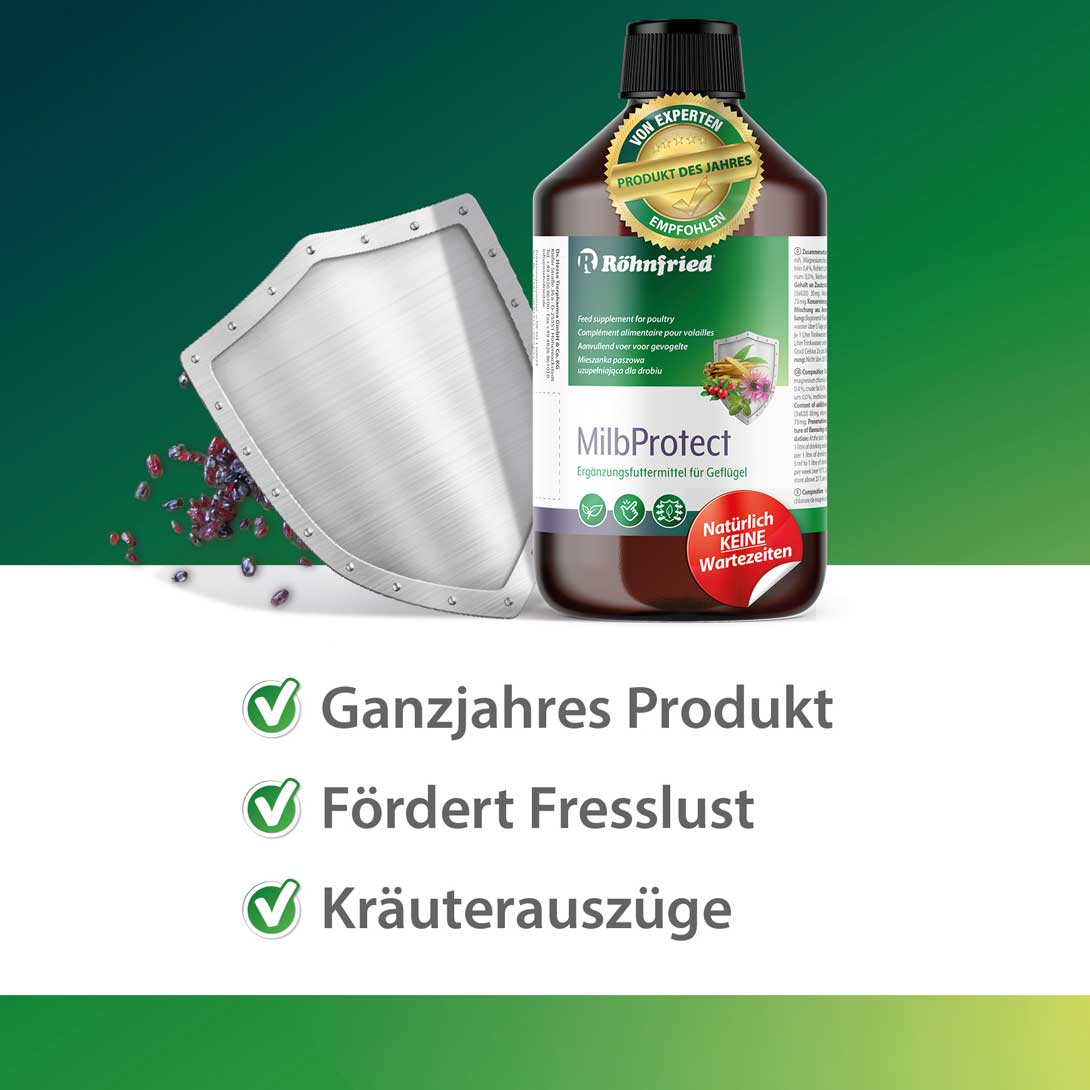 MilbProtect "Ganzjähriges Podukt, Fördert Fresslust, Kräuterauszüge"
