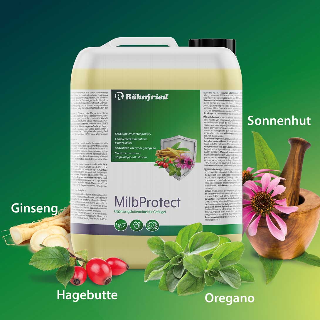 MilbProtect 5 Liter Kanister "Sonnenhut, Oregano, Hagebutte, Ginseng"