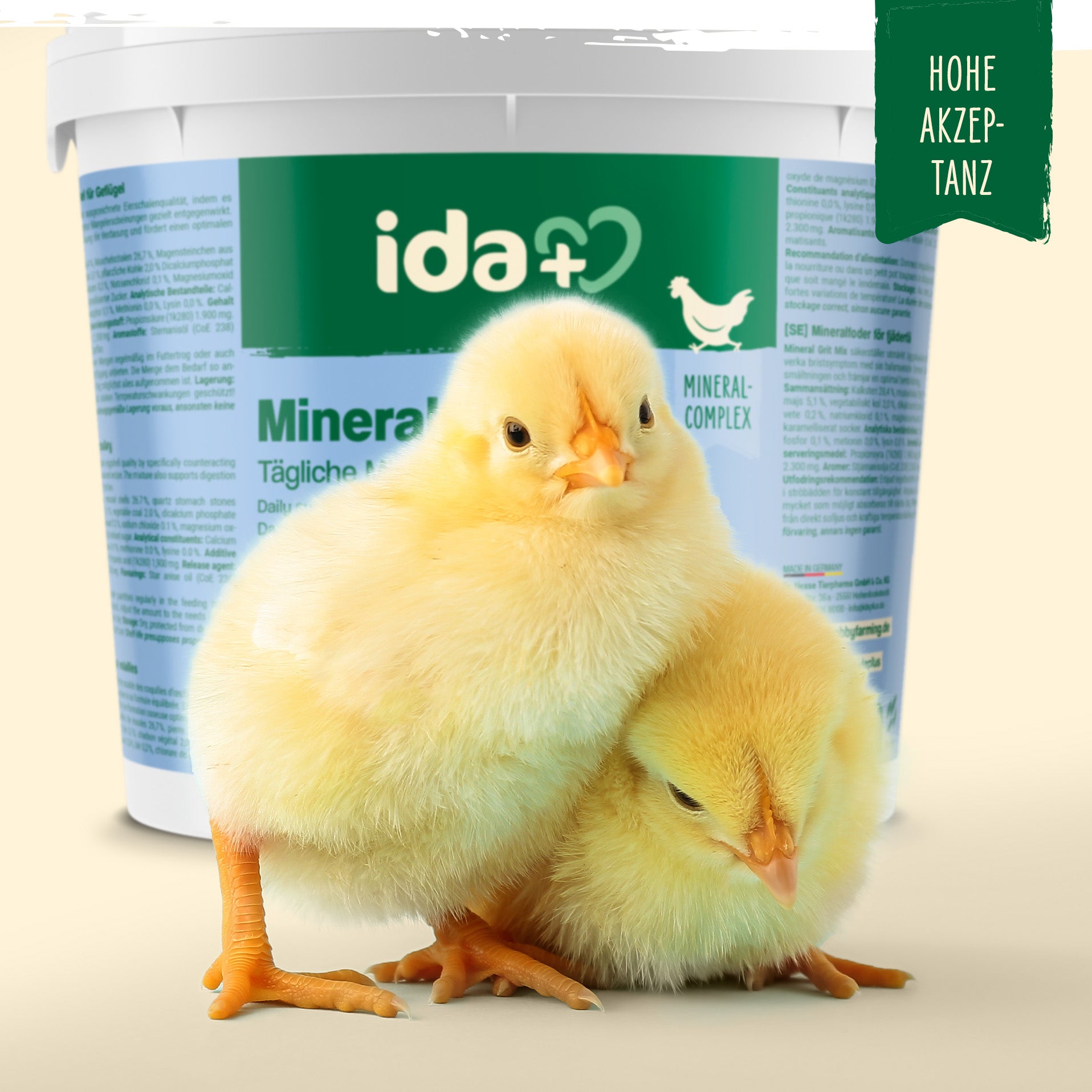 Mineralmix IdaPlus für Hühner, 5 kg Futterkalk Mineralstoffmischung mit Anis