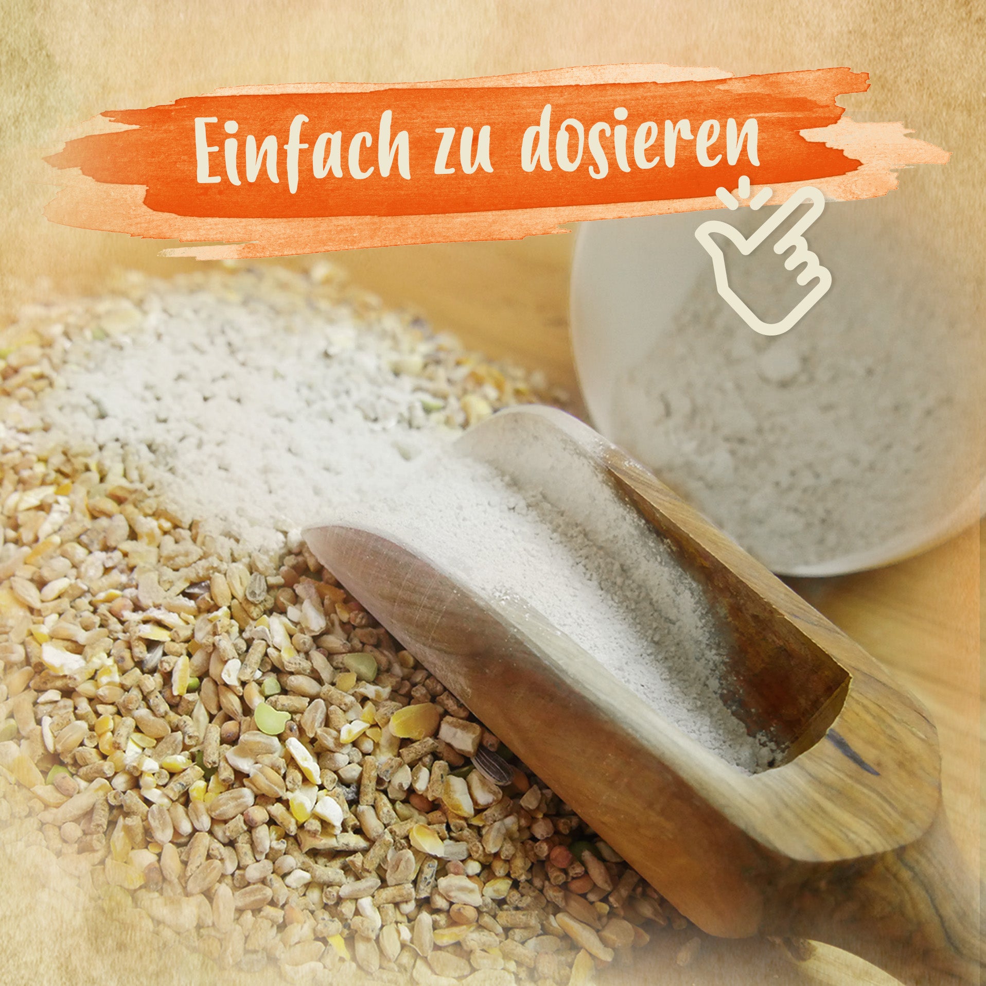 MineralPlus mit Kalzium für Hühner "Einfach zu dosieren"