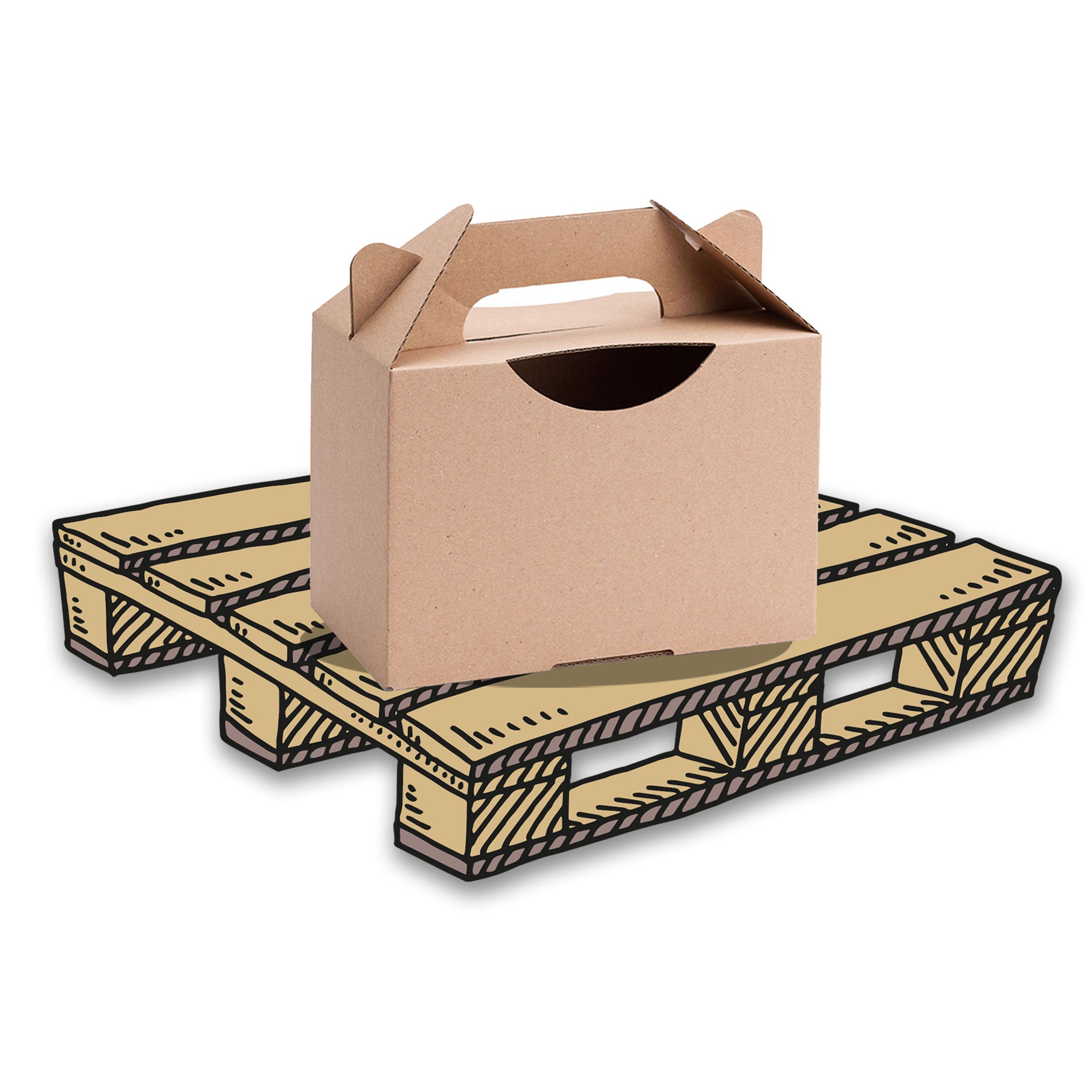 4760 Stück 1 kg Box ohne Etikett, auf Palette