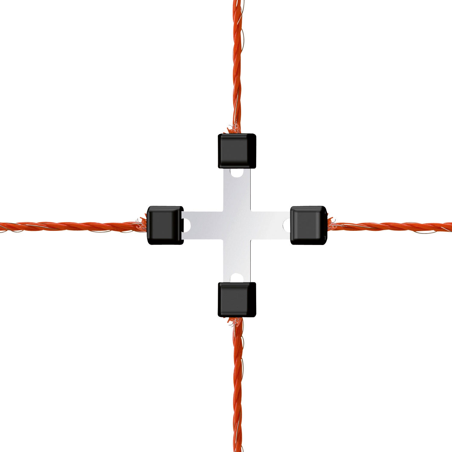 Litzclip Reparaturset für elektrifizierbare Geflügelnetze und Weidezaun, vier anküpfstellen