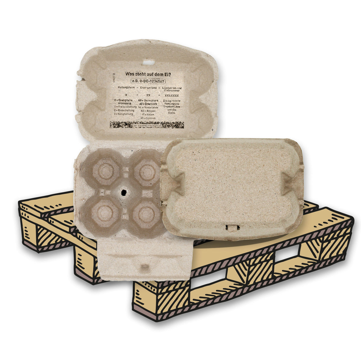 4900 Stück (Palette) 6er EuroPack mit Innendruck