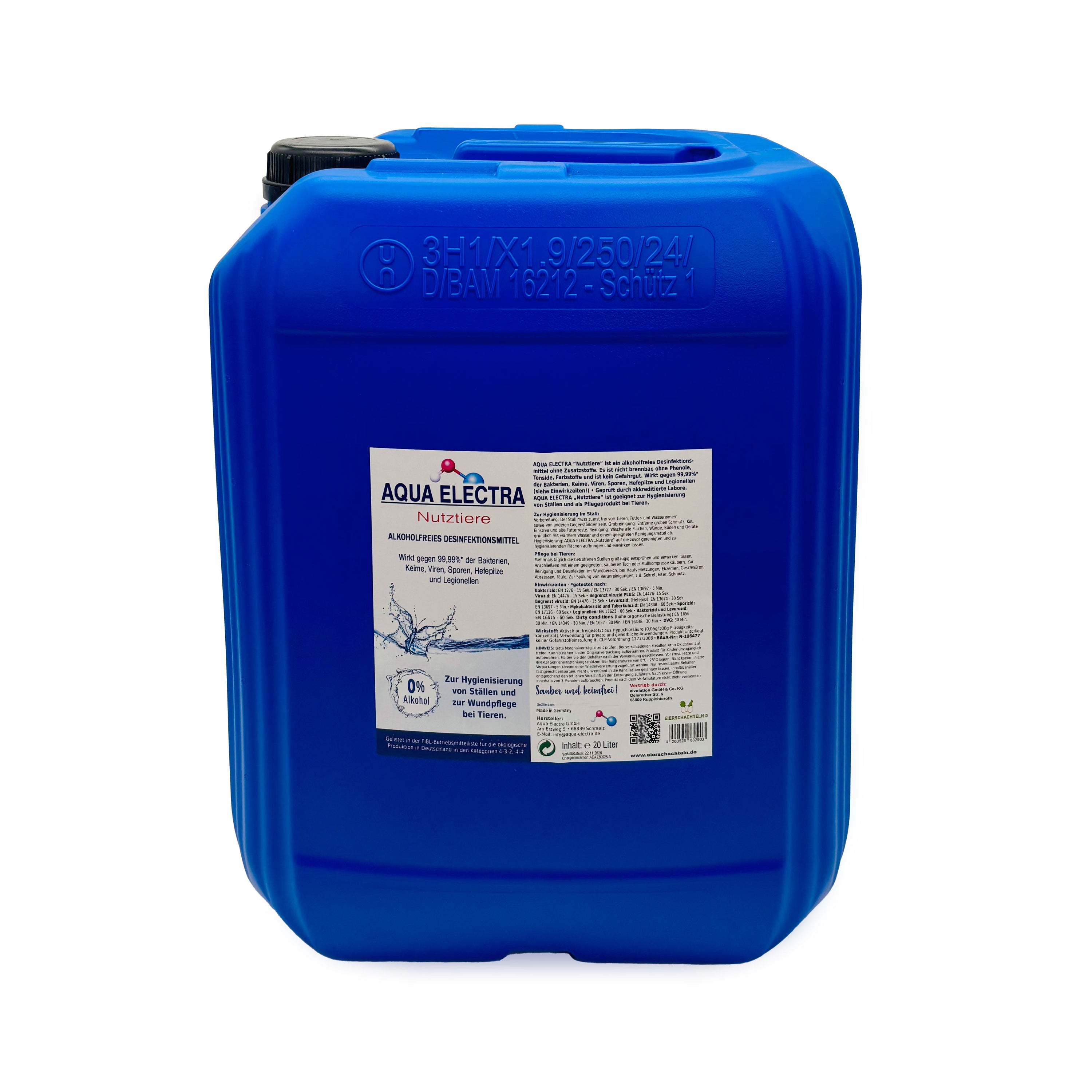 AQUA ELECTRA Nutztiere – Stallhygiene & Wundpflege bei Tieren (alkoholfrei)