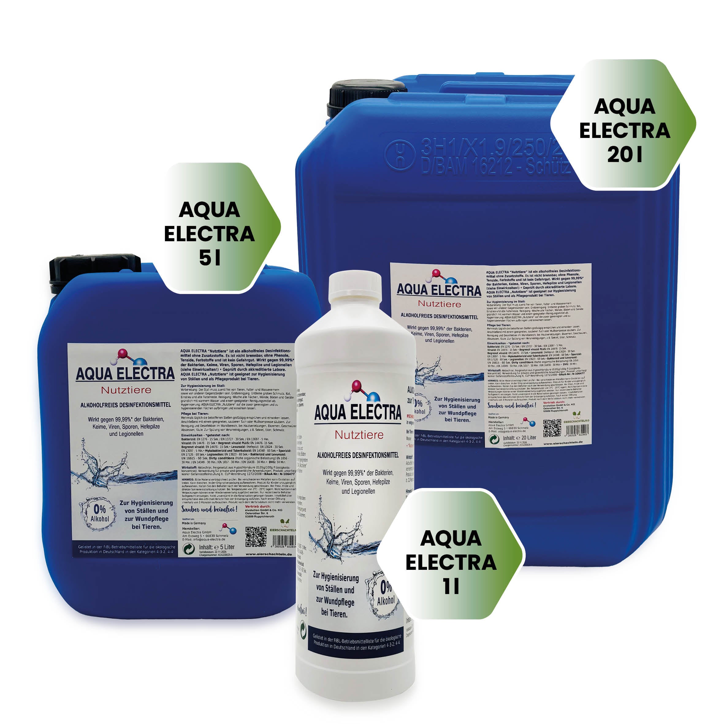 AQUA ELECTRA Nutztiere – Stallhygiene & Wundpflege bei Tieren (alkoholfrei)