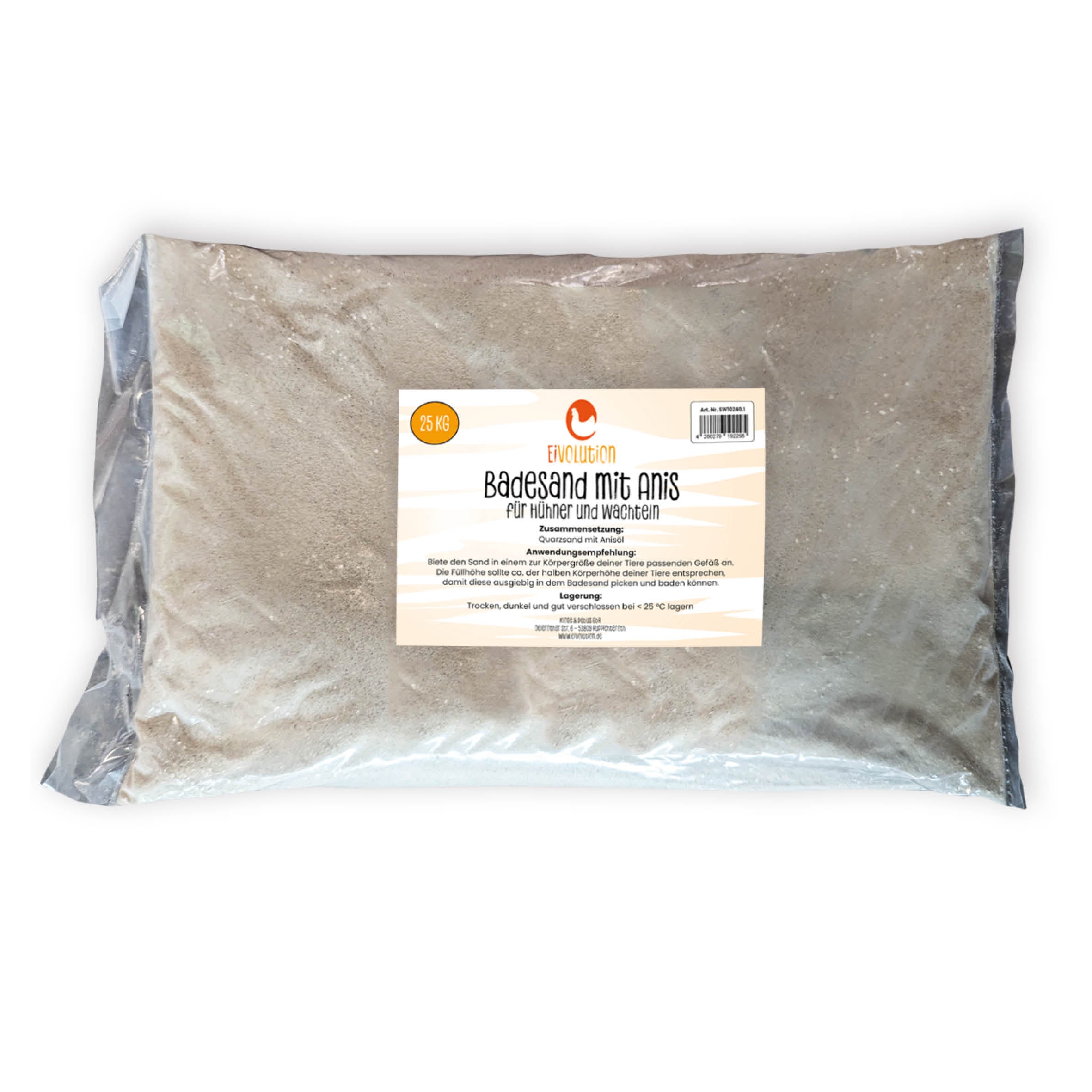Badesand mit Anis im Beutel, 25 kg