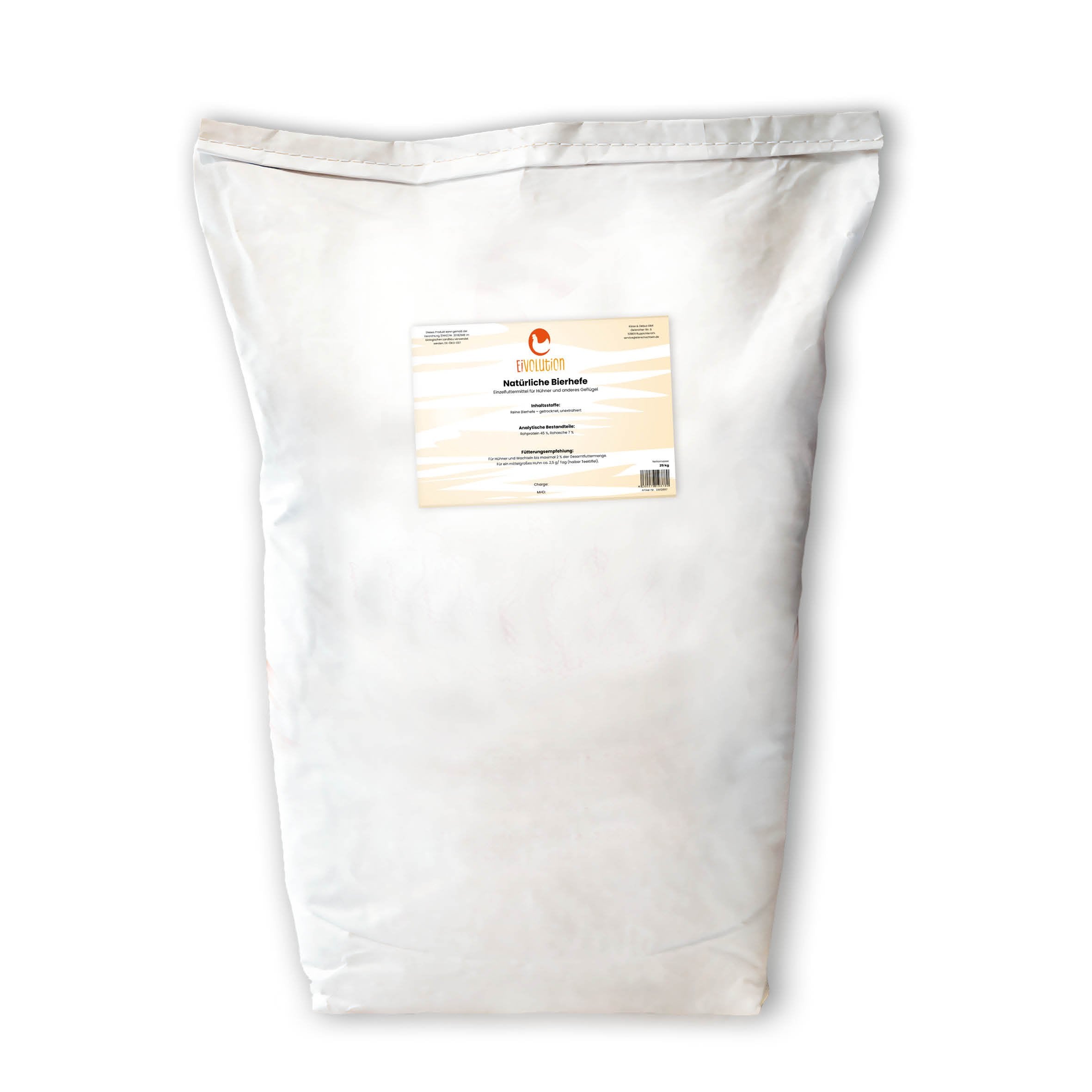 Natürliche Bierhefe, 25 kg Sack