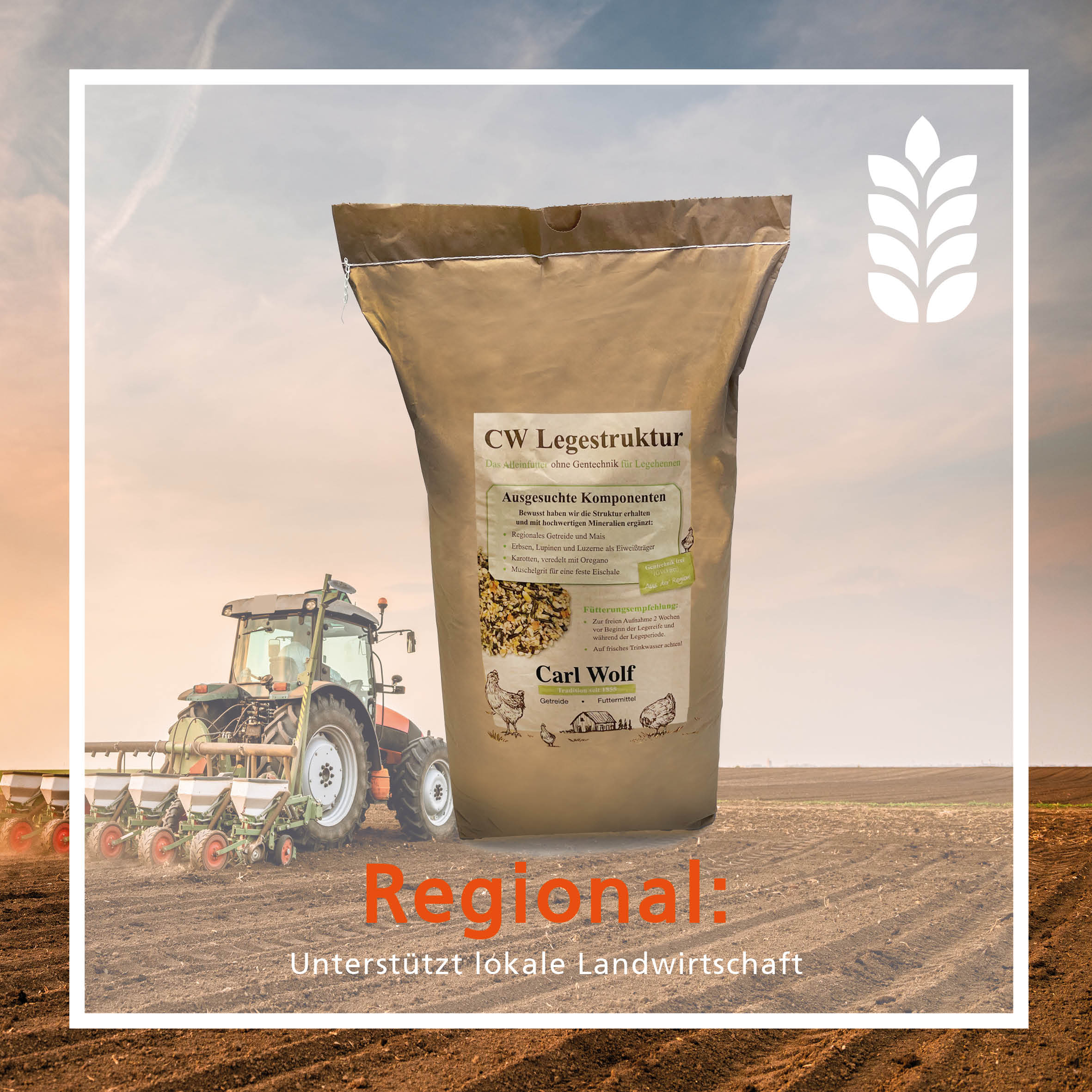 Carl Wolf Legestruktur "Regional: Unterstützt lokale Landwirtschaft"