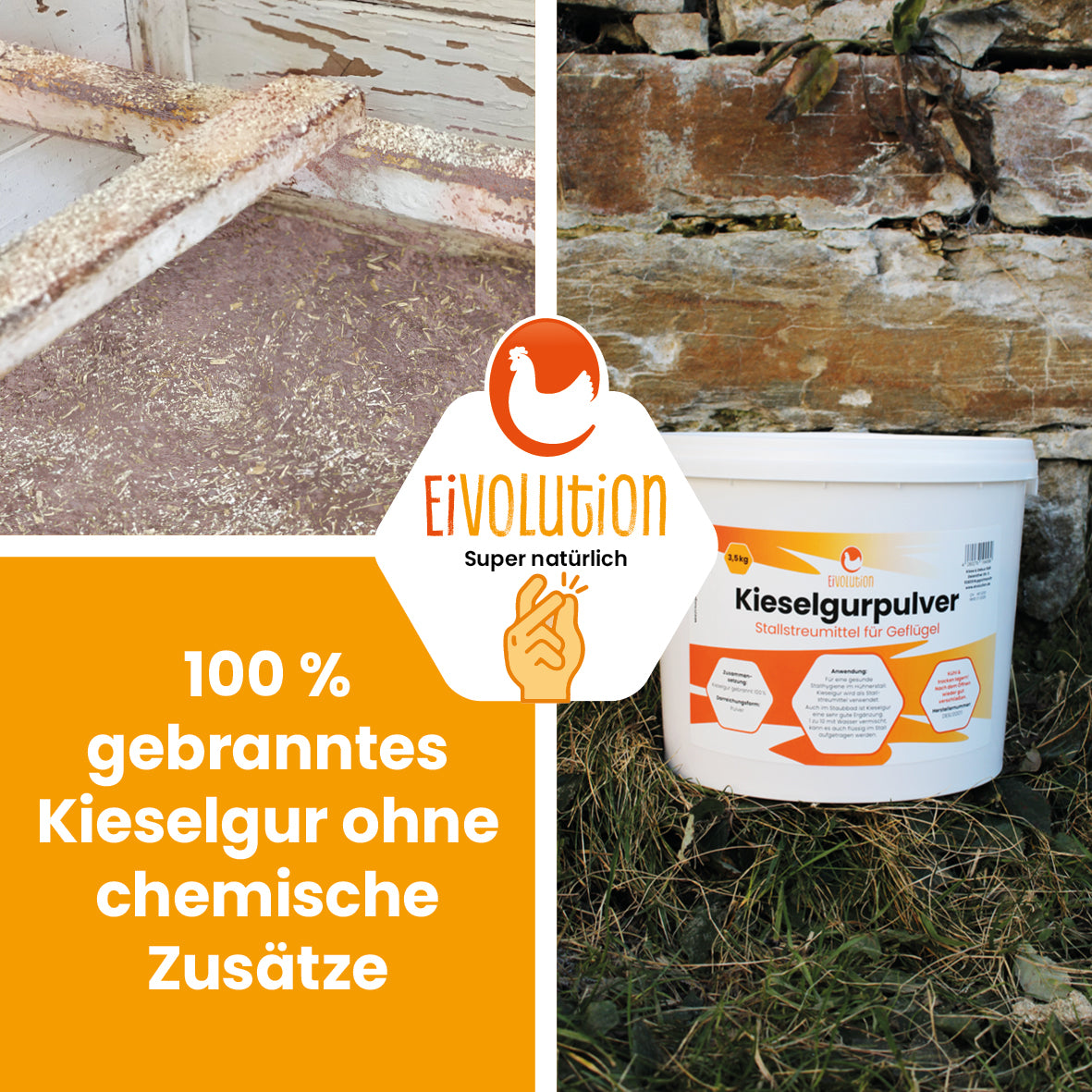 Kieselgurpulver "100 % gebranntes Kieselgur ohne chemische Zusätze"