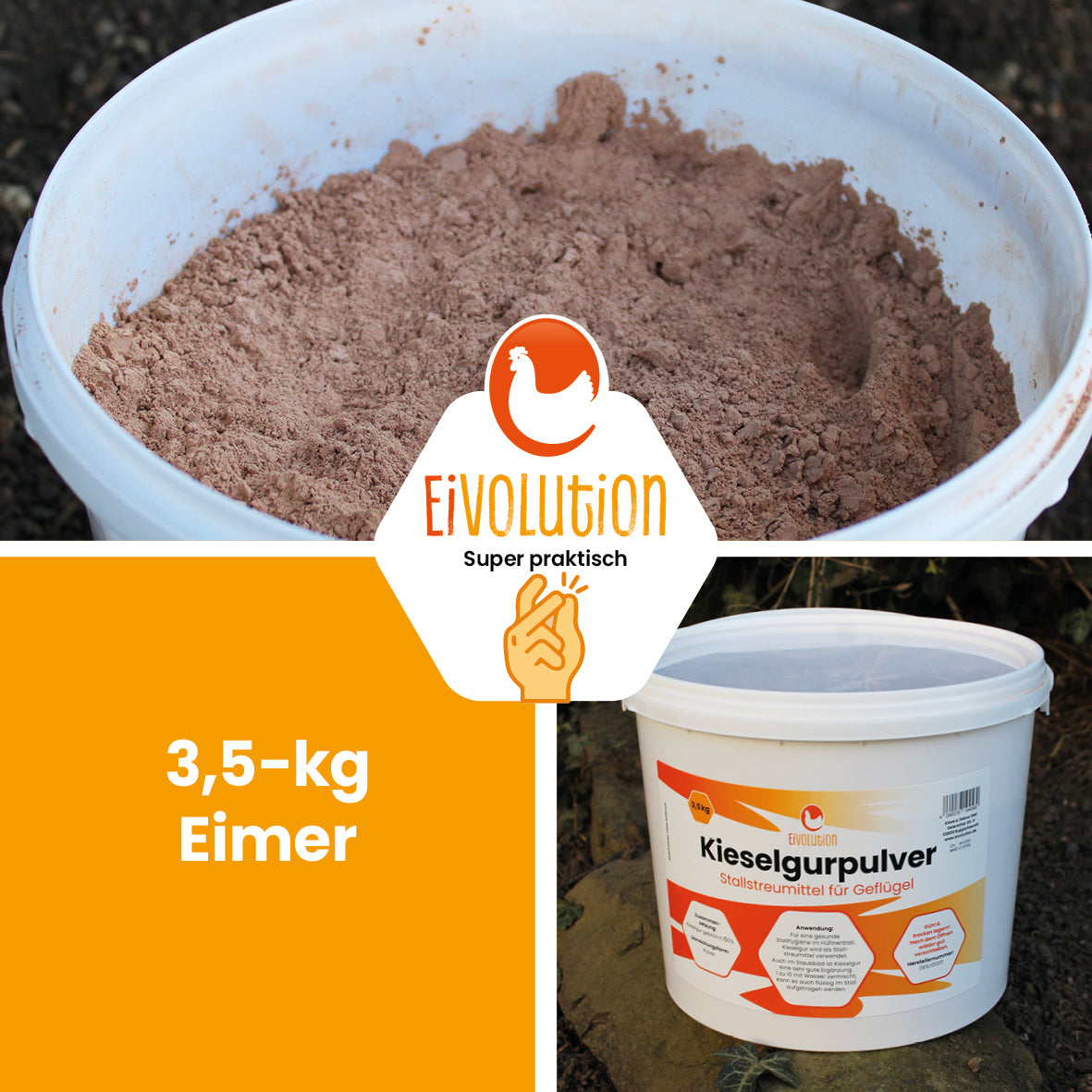 Kieselgurpulver "3,5-kg Eimer"