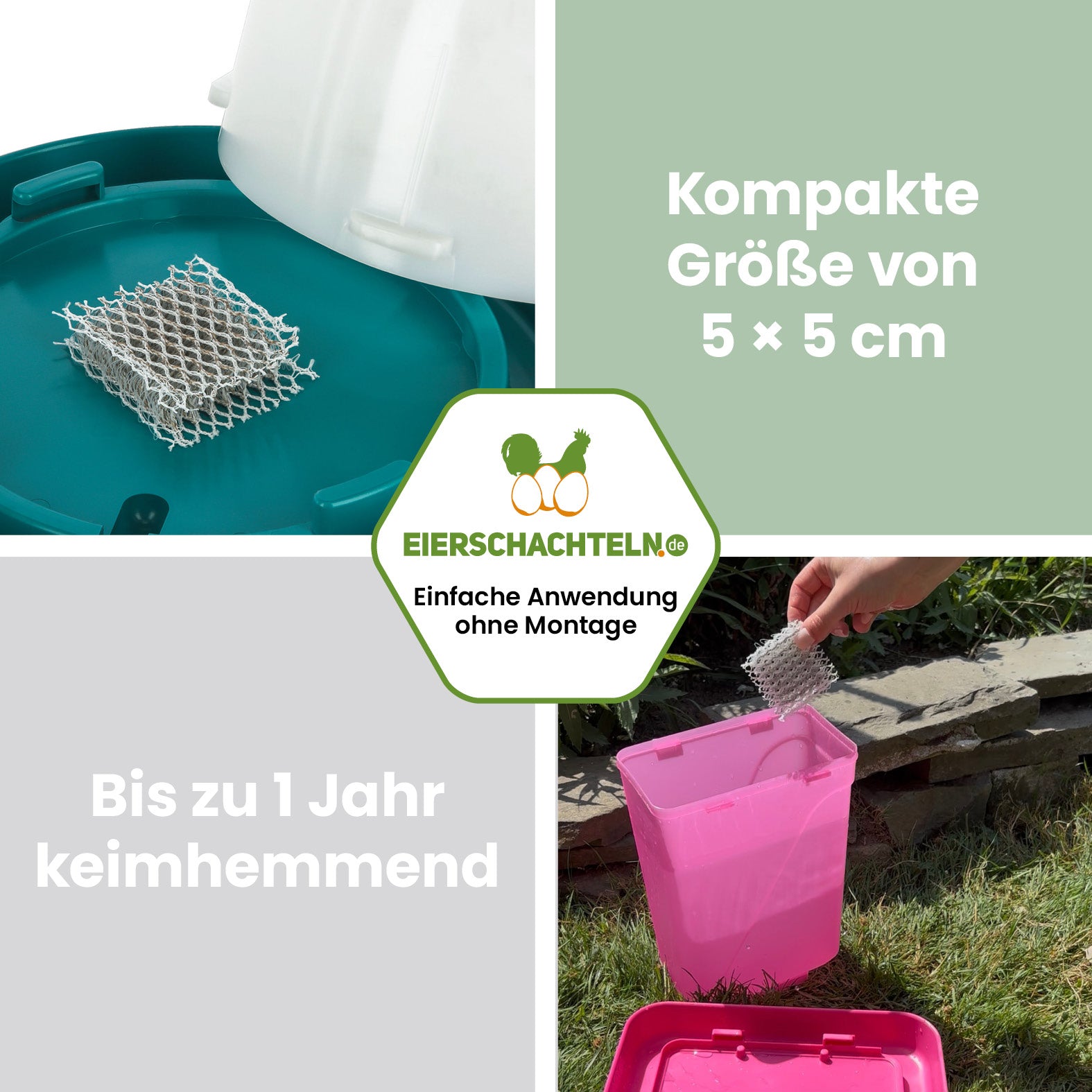 silvertex® Anti-Keim-Matte 5 × 5 cm für Geflügeltränken bis 25 Liter