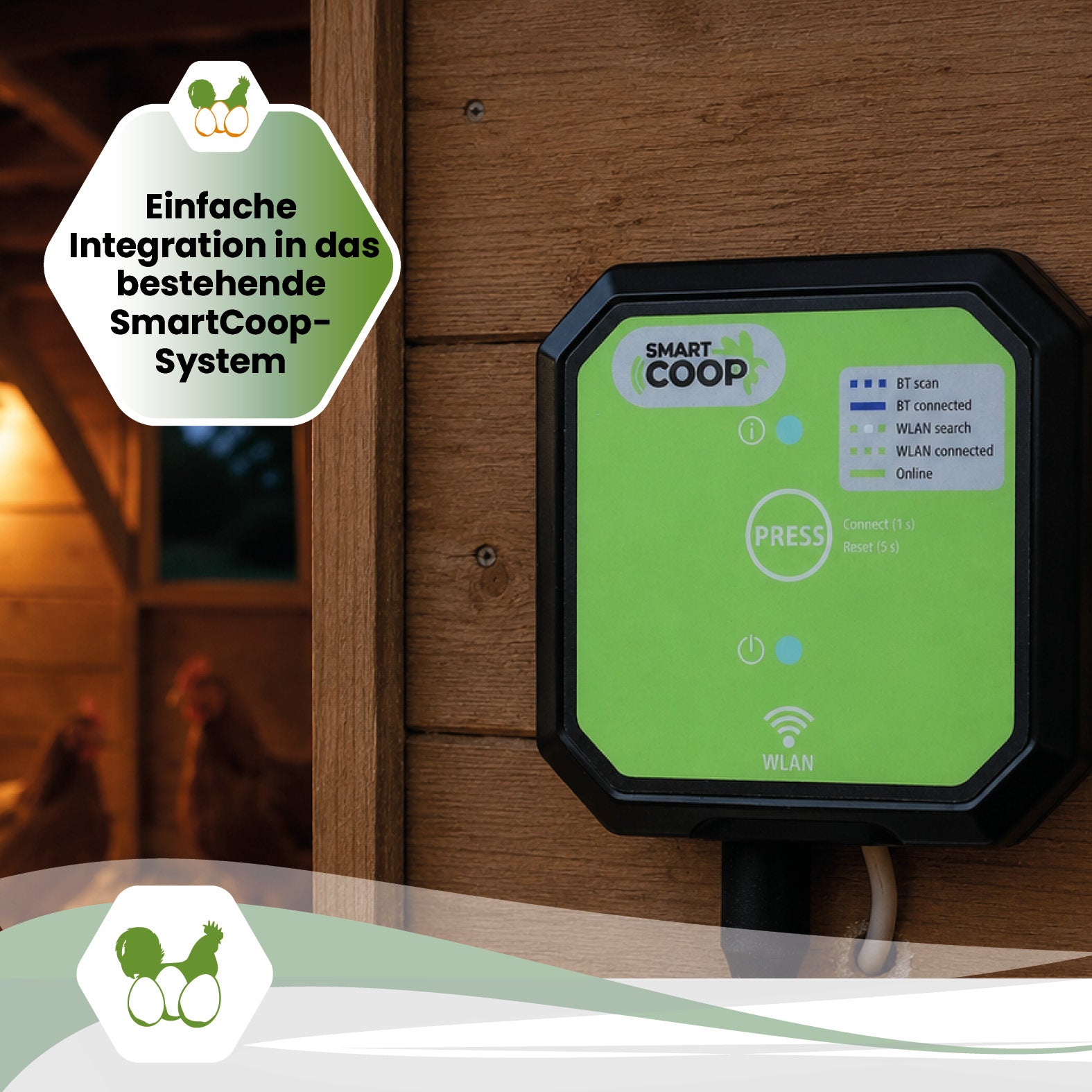 SmartCoop Connectivity-Modul für die App-Steuerung