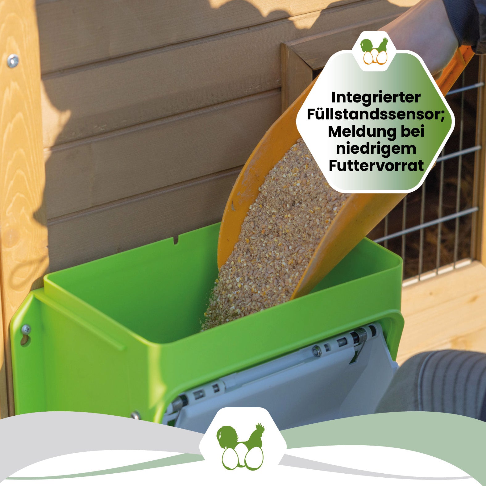 SmartCoop Futterdosierer mit Füllstandsensor