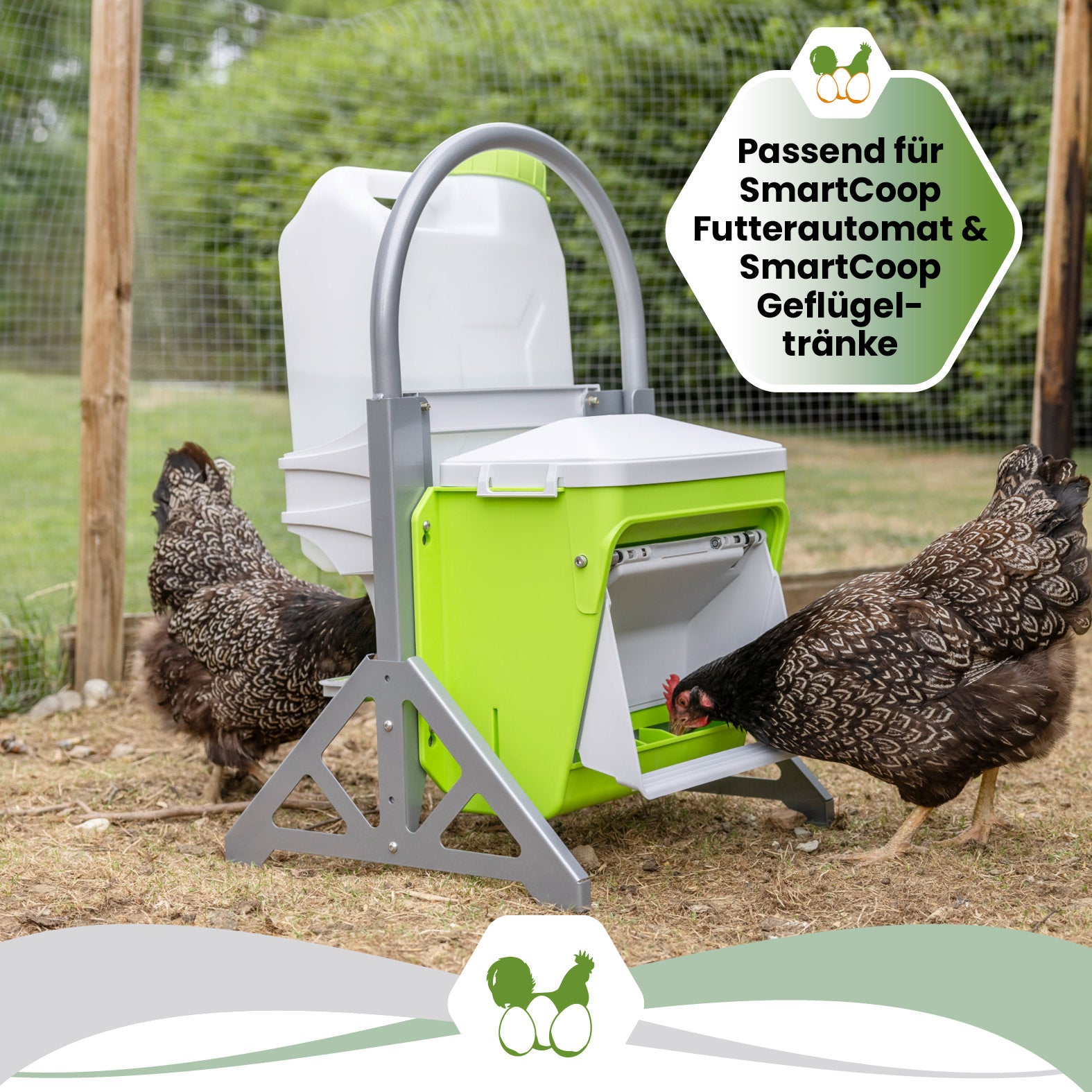 SmartCoop Mobiler Standfuß für Futterautomat und Geflügeltränke