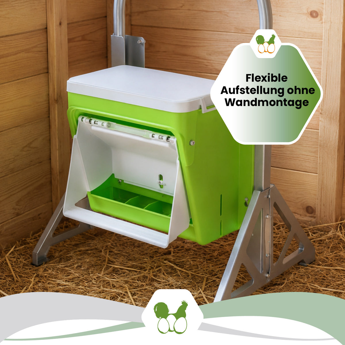 SmartCoop Mobiler Standfuß für Futterautomat und Geflügeltränke