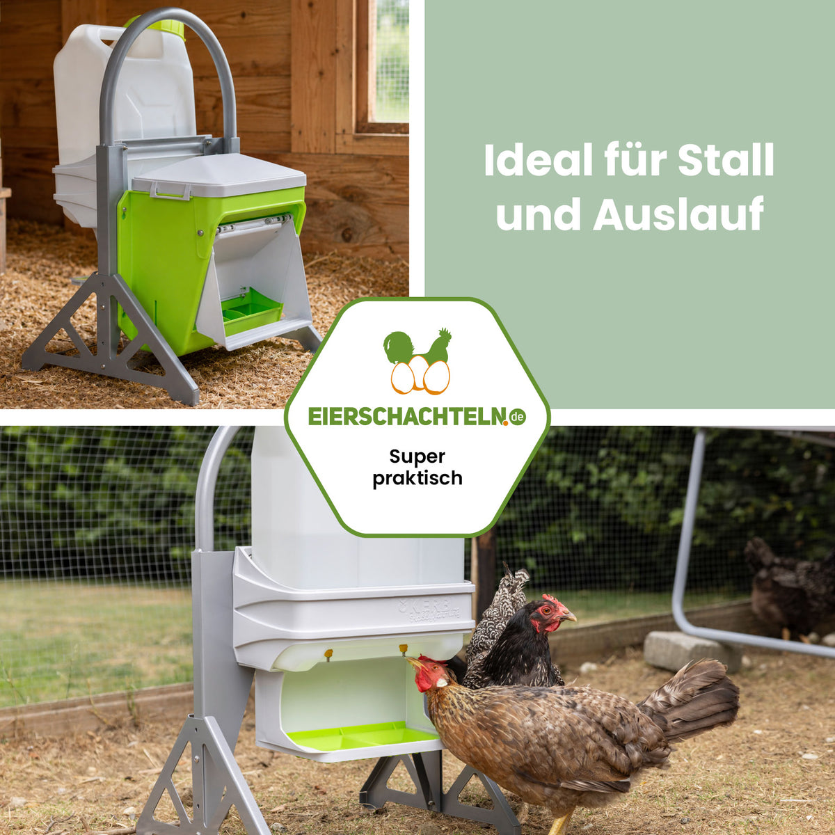 SmartCoop Mobiler Standfuß für Futterautomat und Geflügeltränke