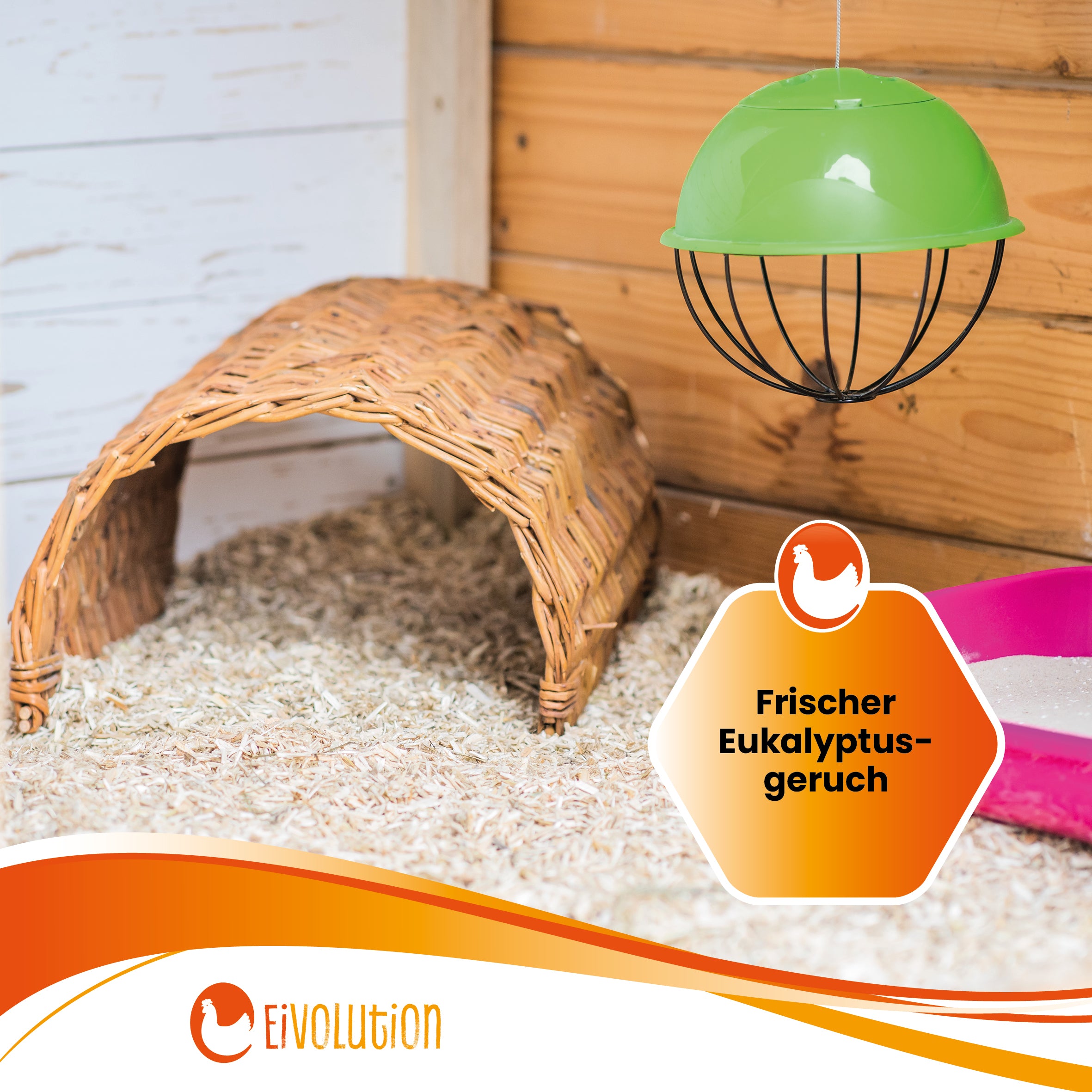 Hanfeinstreu mit Eukalyptus für ein gutes Stallklima "Frischer Eukalyptusgeruch"