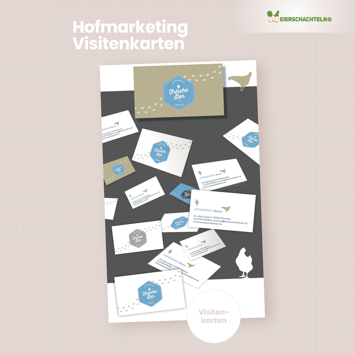 Wir gestalten deine Visitenkarten - Hofmarketing