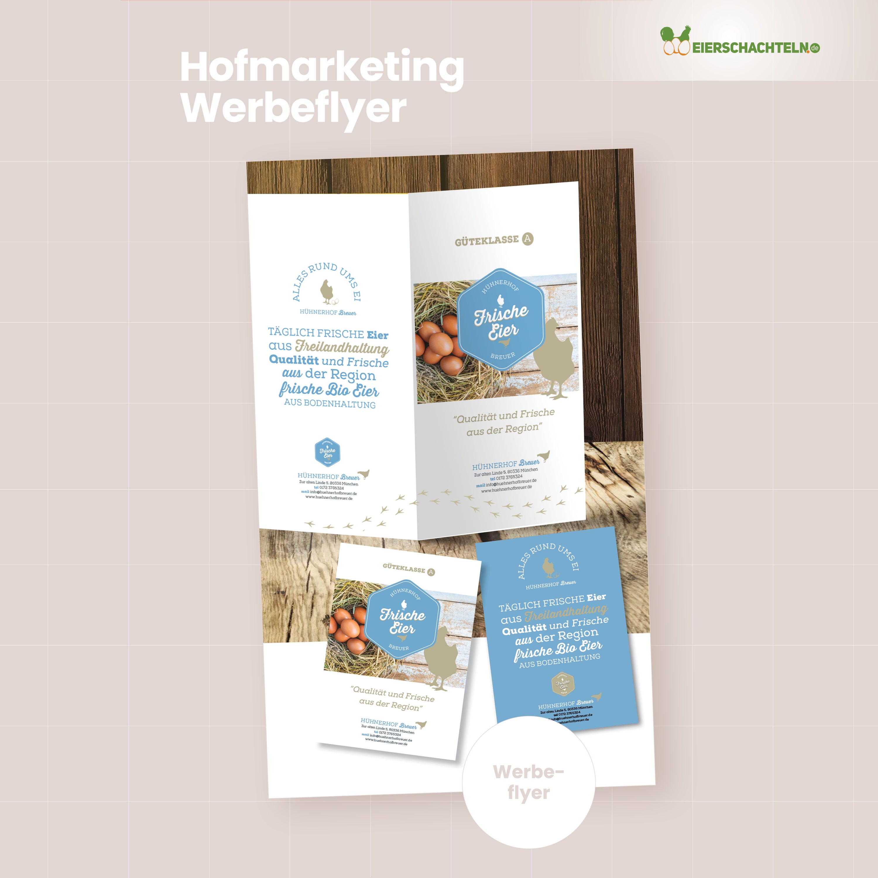 Wir gestalten deine Werbeflyer - Format DIN lang hoch oder quer