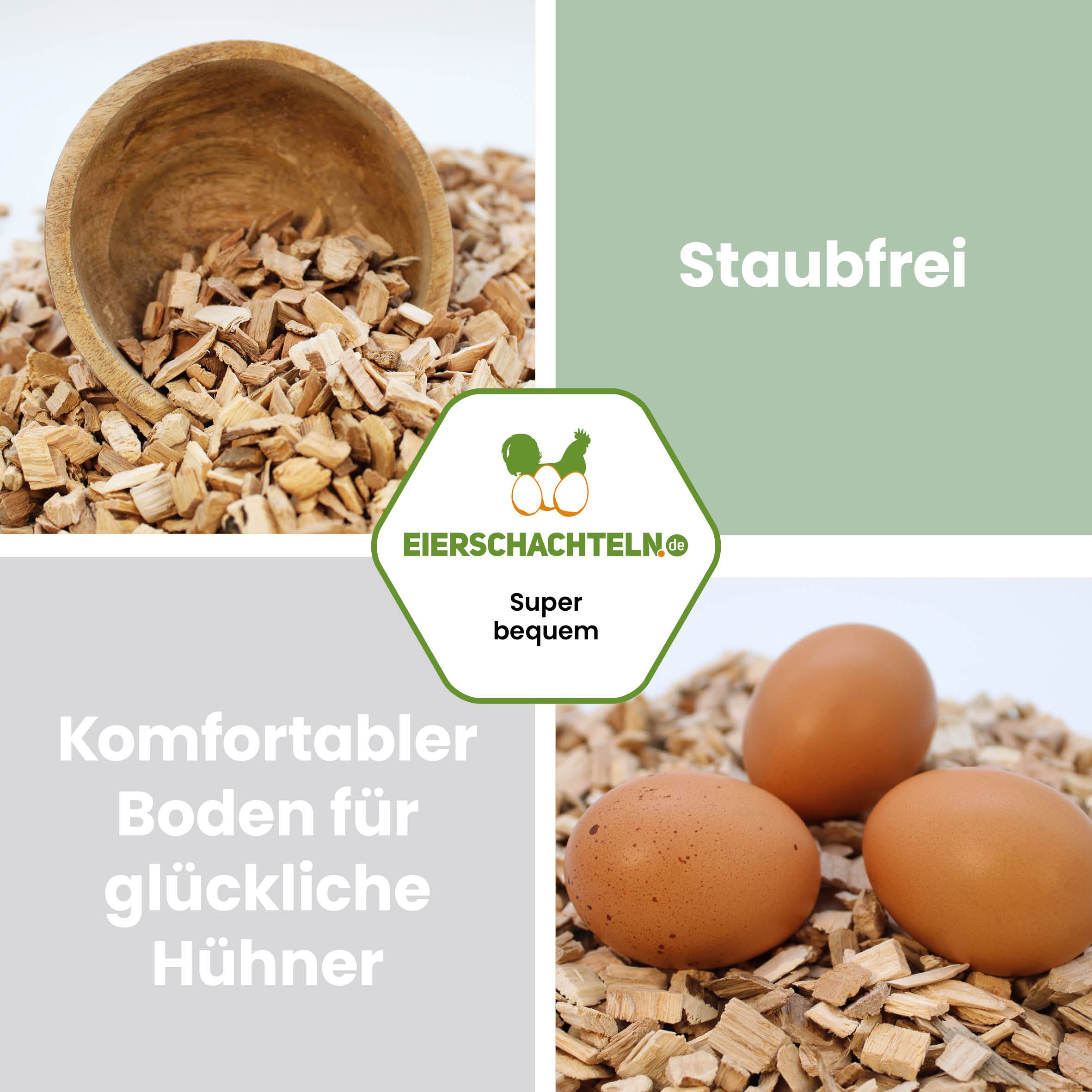 Buchenhack Einstreu für Stall & Voliere - 5 oder 15 kg