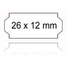 Preisetiketten 26x12 weiß