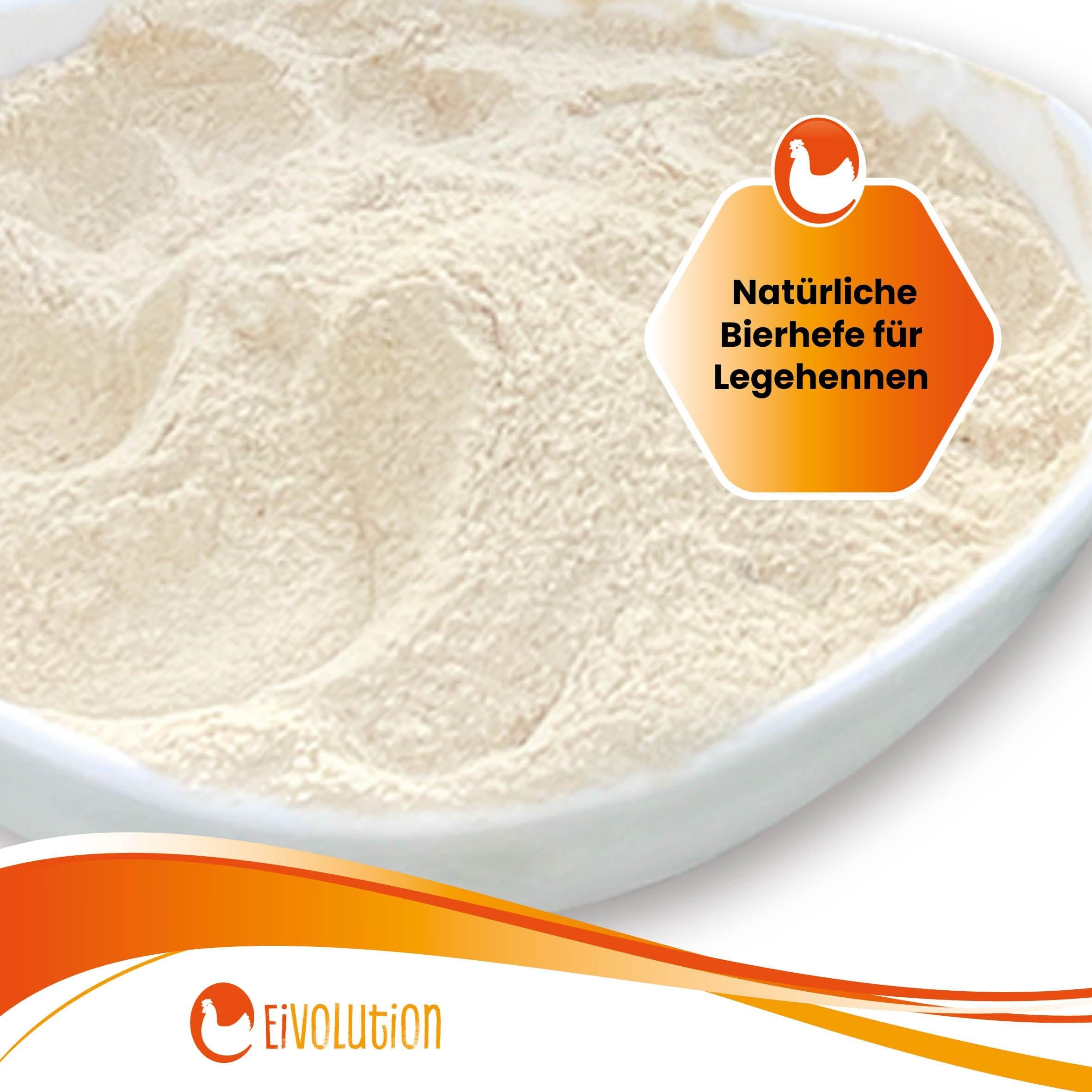 Natürliche Bierhefe 800 g, biotauglich als Einzelfuttermittel für Geflügel