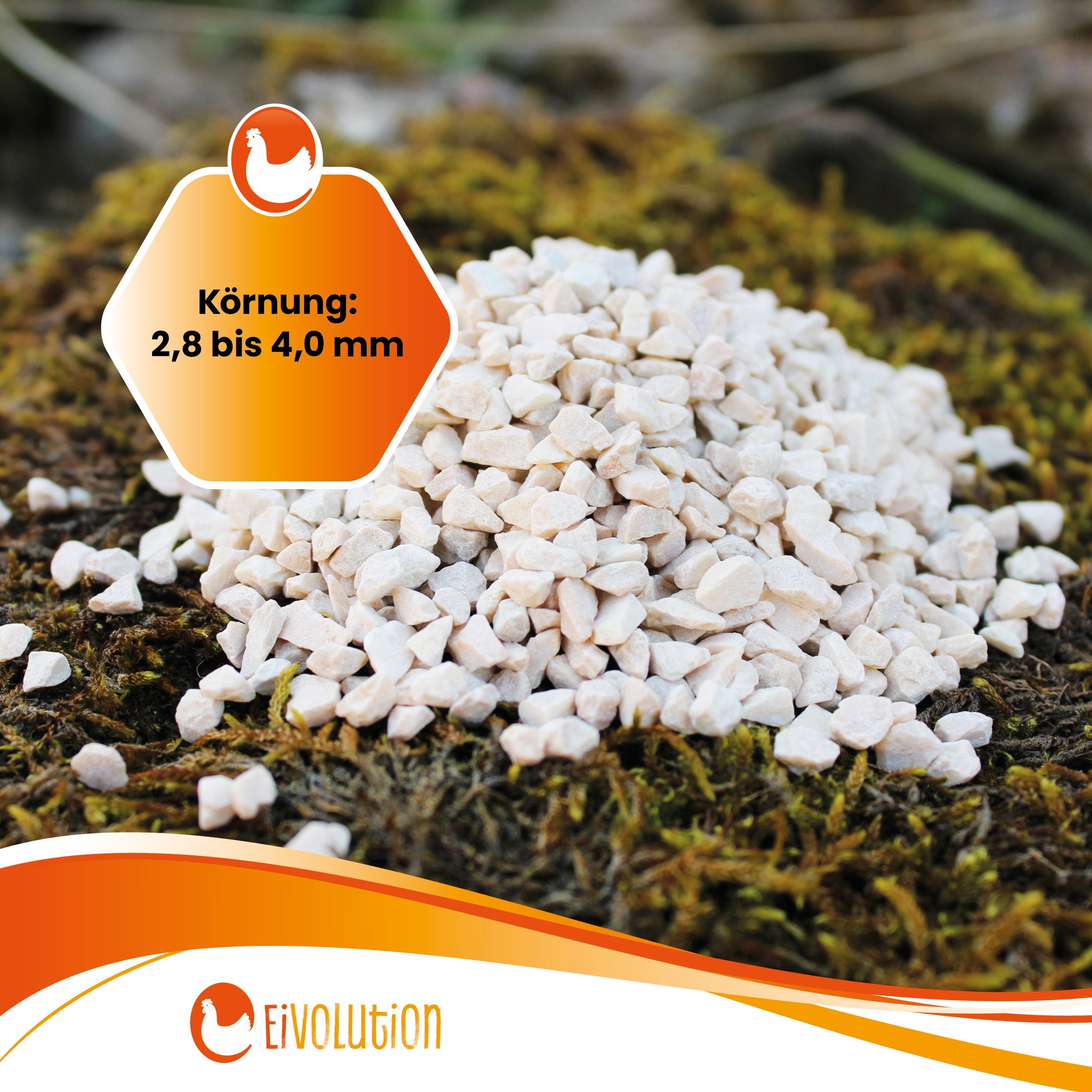 Kalkgrit "Körnung: 2,8 bis 4,0 mm"