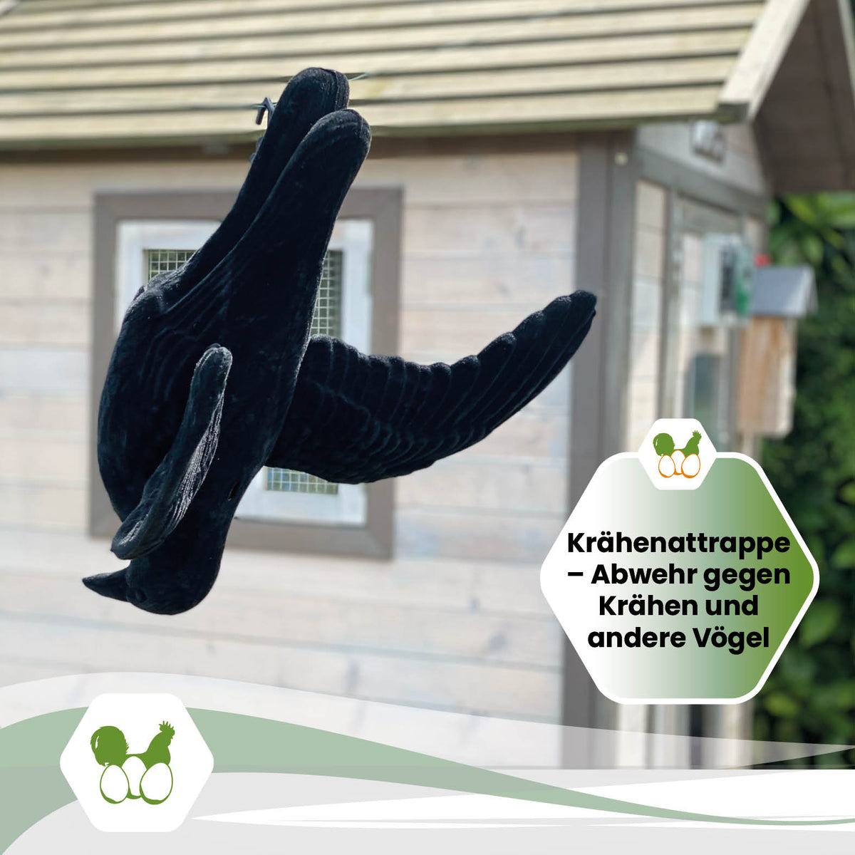 Krähenattrappe – Abwehr gegen Krähen und andere Vögel