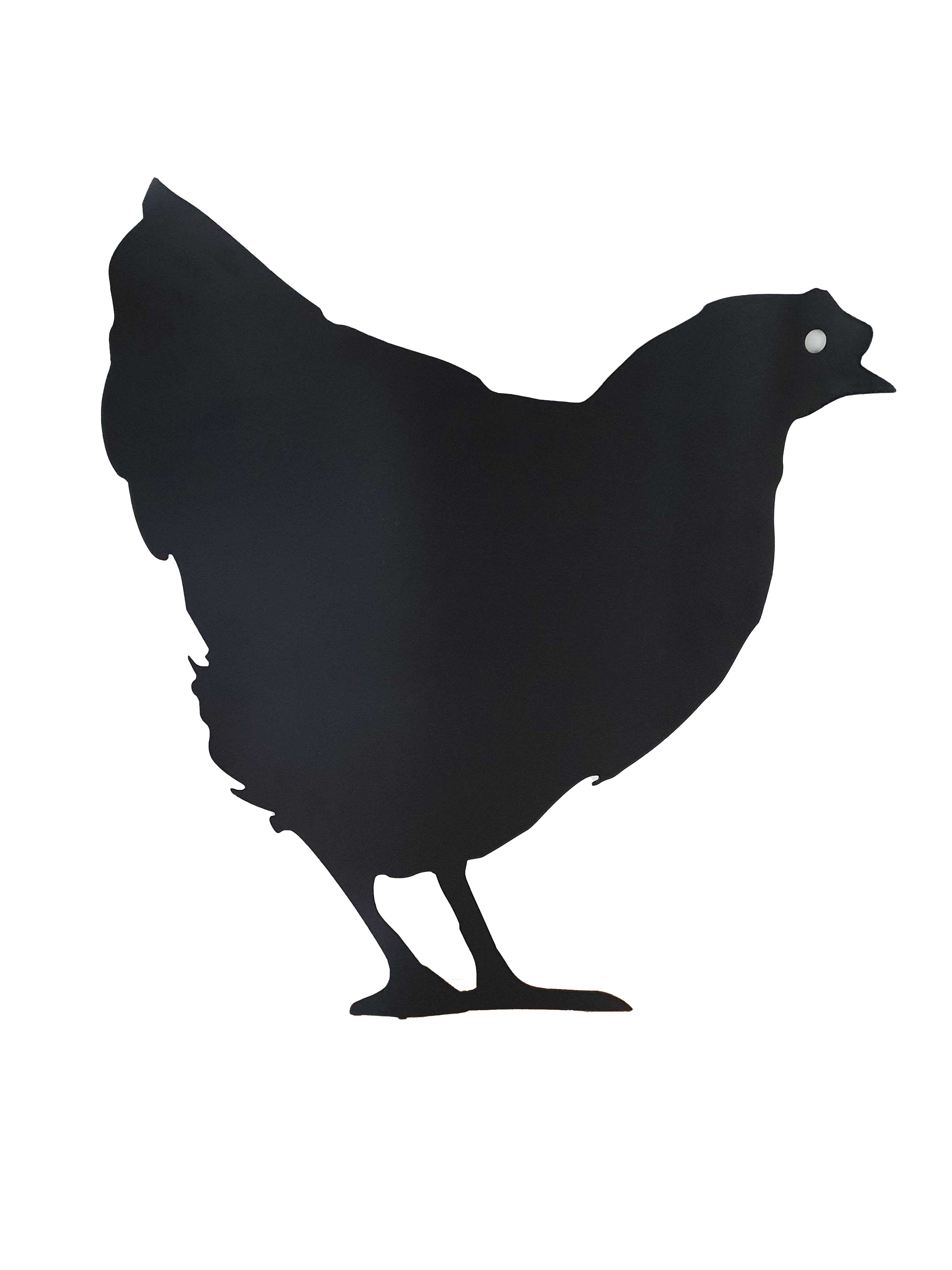 Große Kreidetafel Huhn ca. 60 x 55 cm