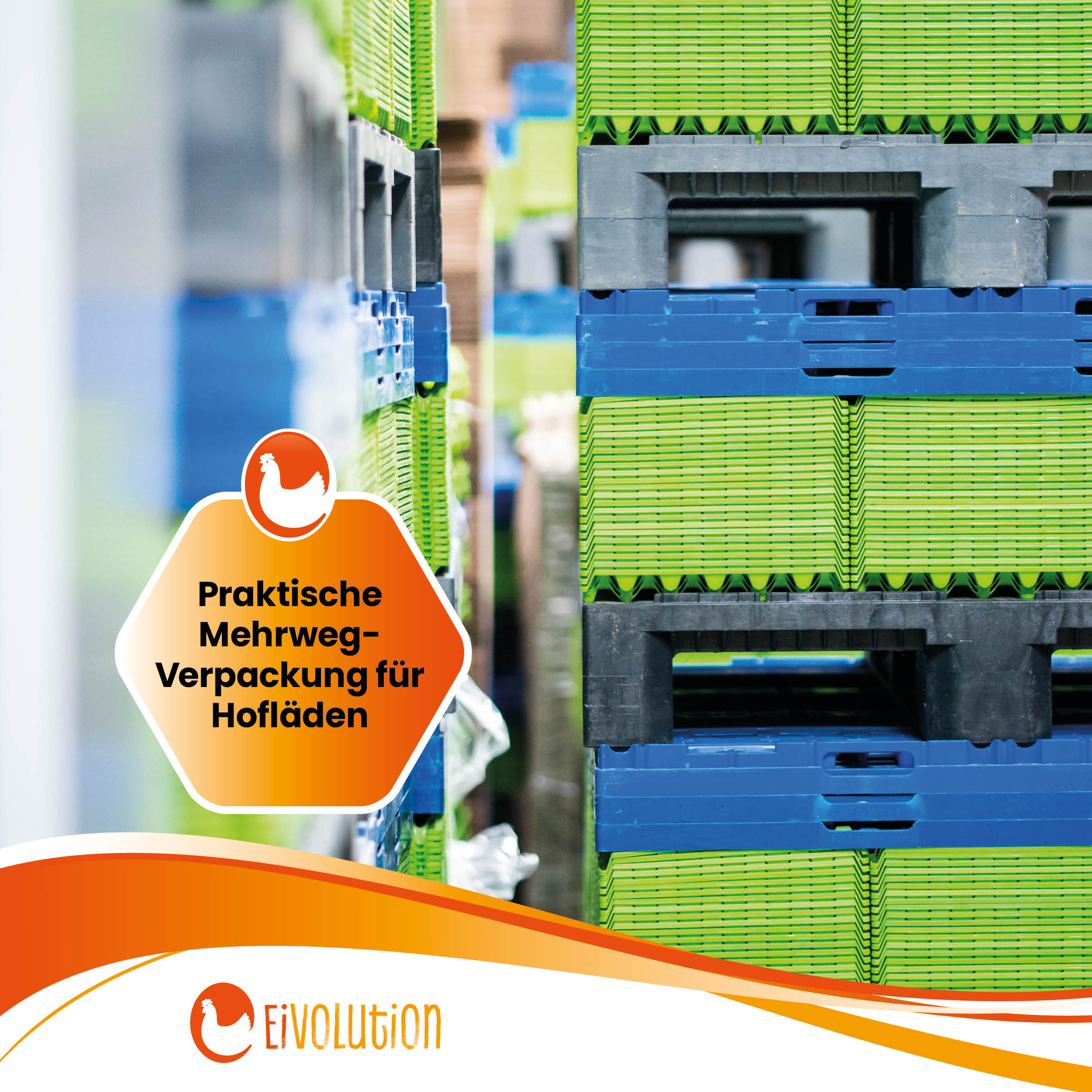 eivolution Höckerlagen "Praktische Mehrweg-Verpackung für Hofläden"