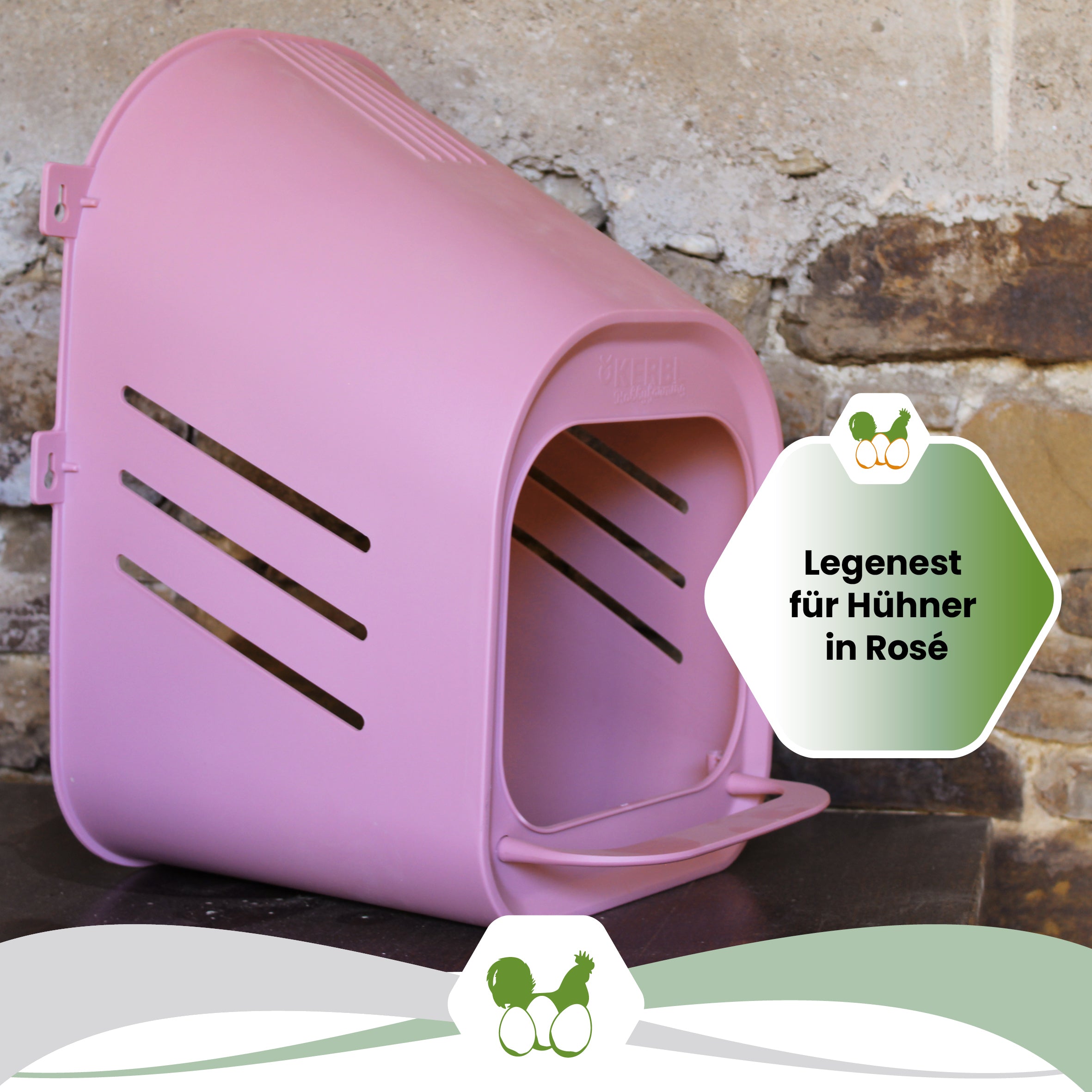 Legenest für Hühner in Rosé "Legenest für Hühner im Rosé"