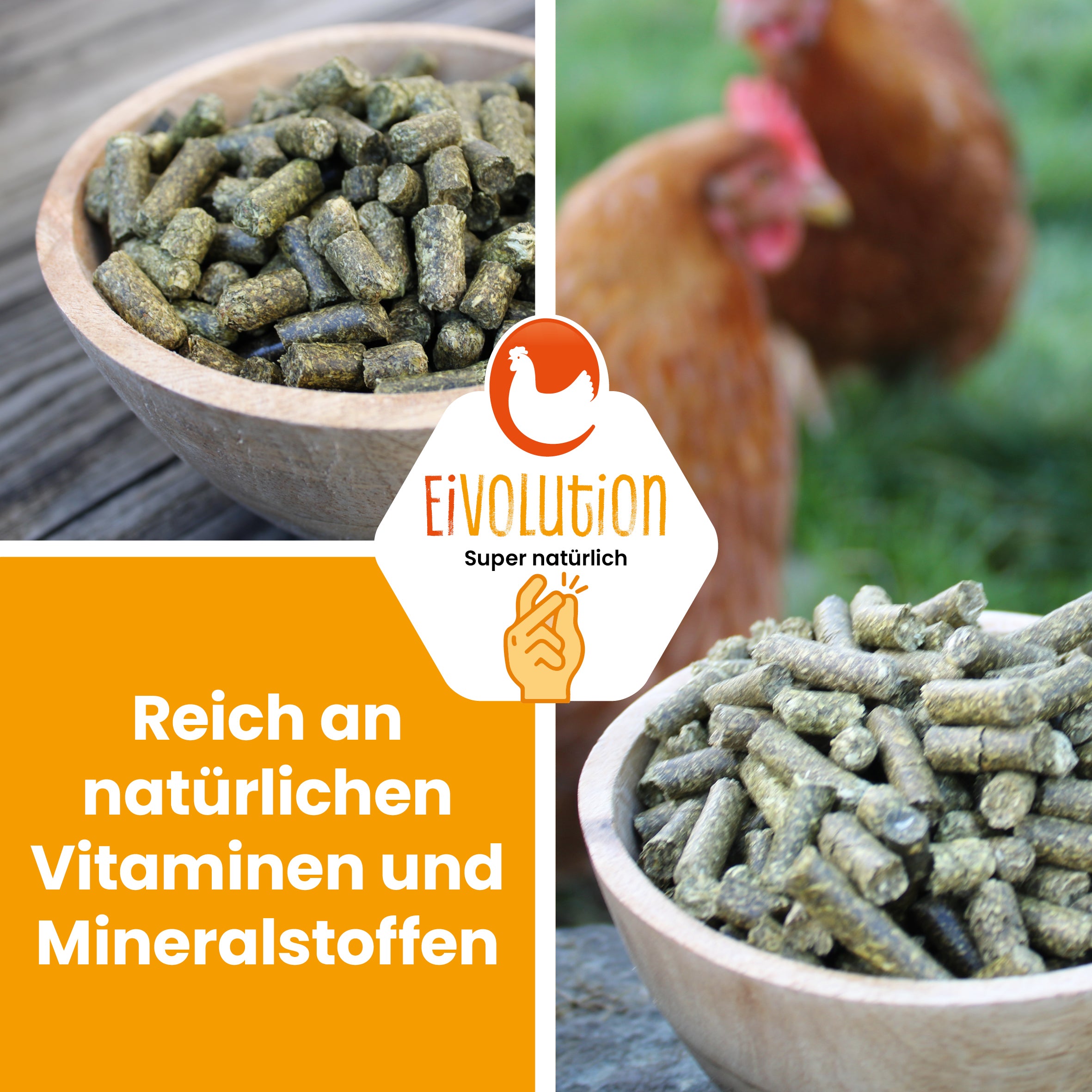Bio Luzerne Pellets für Kaninchen, Schafe, Pferde "Reich an natürlichen Vitaminen und Mineralstoffen"