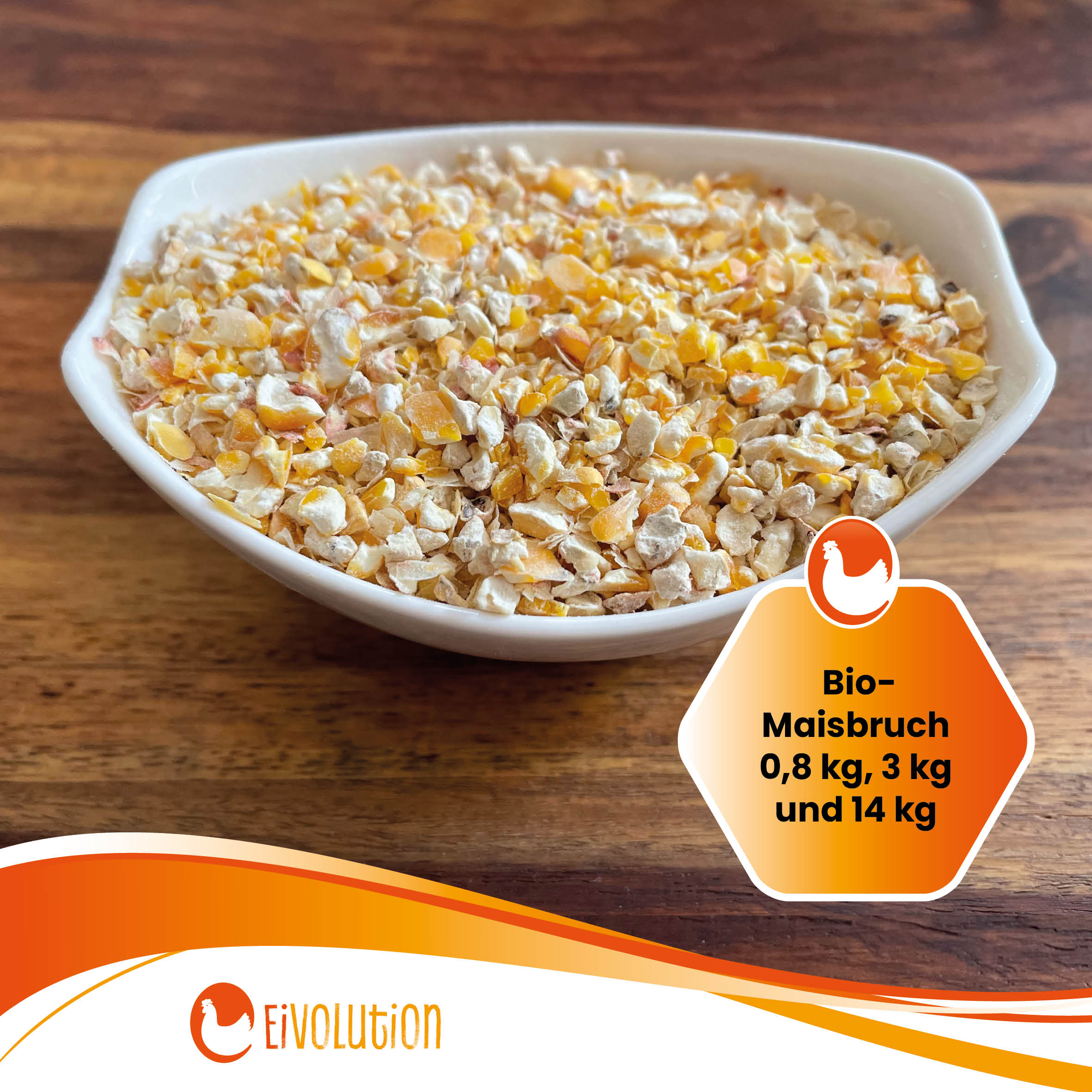 Bio-Maisbruch "Bio-Maisbeuch 0,8 kg, 3 kg und 14 kg"