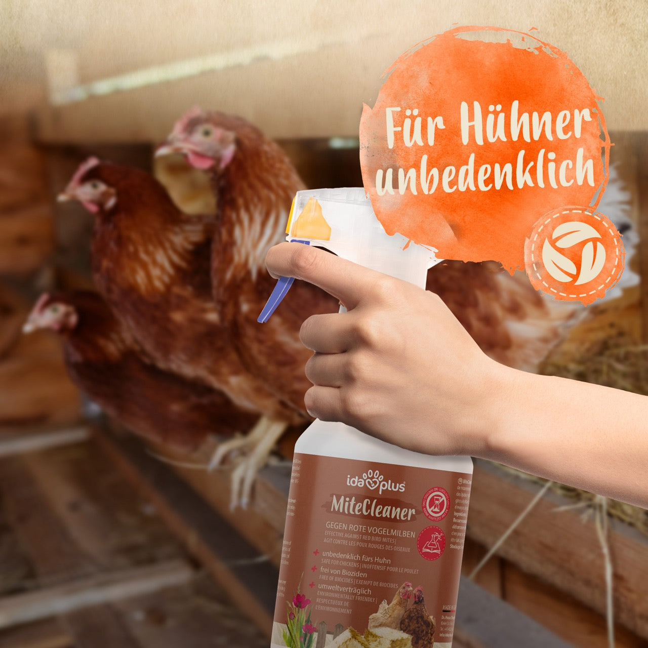 MiteCleaner "Für Hühner unbedenklich"