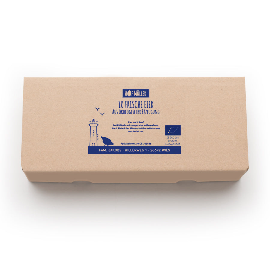 Stempel für Eierschachteln 10er EckPack, blau