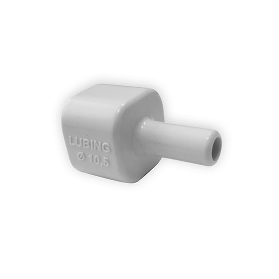 Schlauchanschluss für Vierkantrohr 22 x 22 mm
