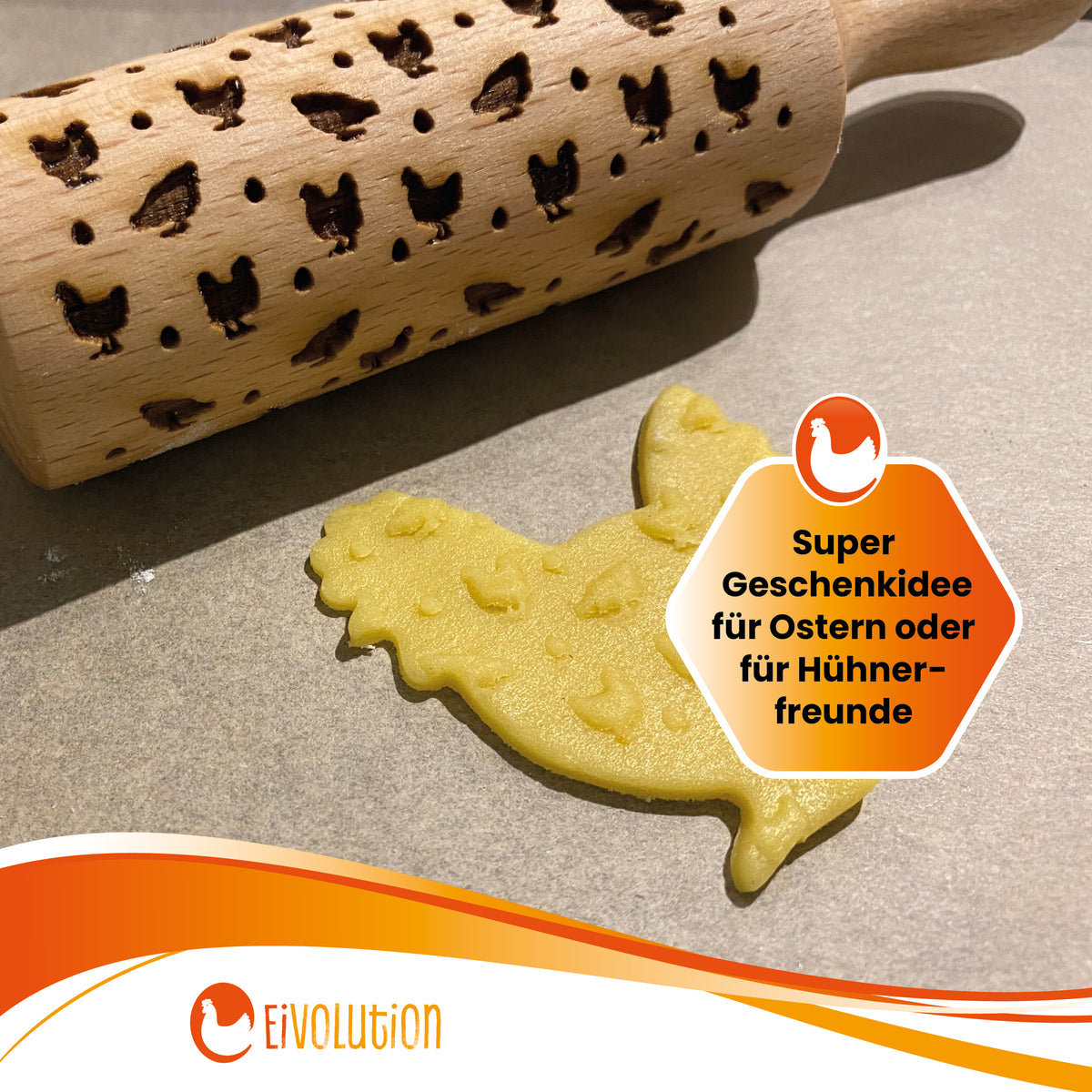 Keksausstecher Hahn "Super Geschenkidee für Ostern oder für Hühnerfreunde"