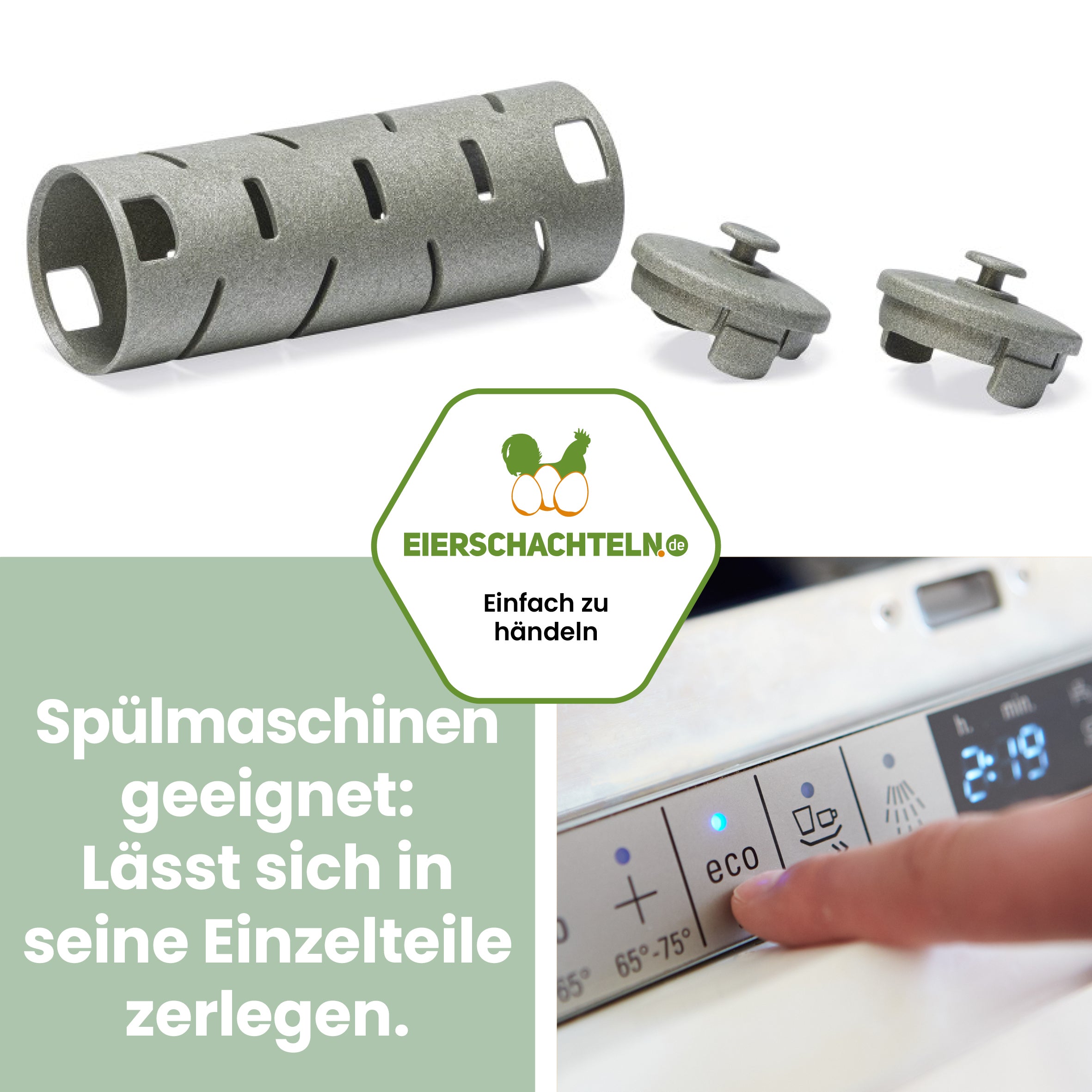 Snackroller Beeztees eco friendly, Ø 6,5 cm "Spülmaschinen geeignet: Lässt sich in seine Einzelteile zerlegen."