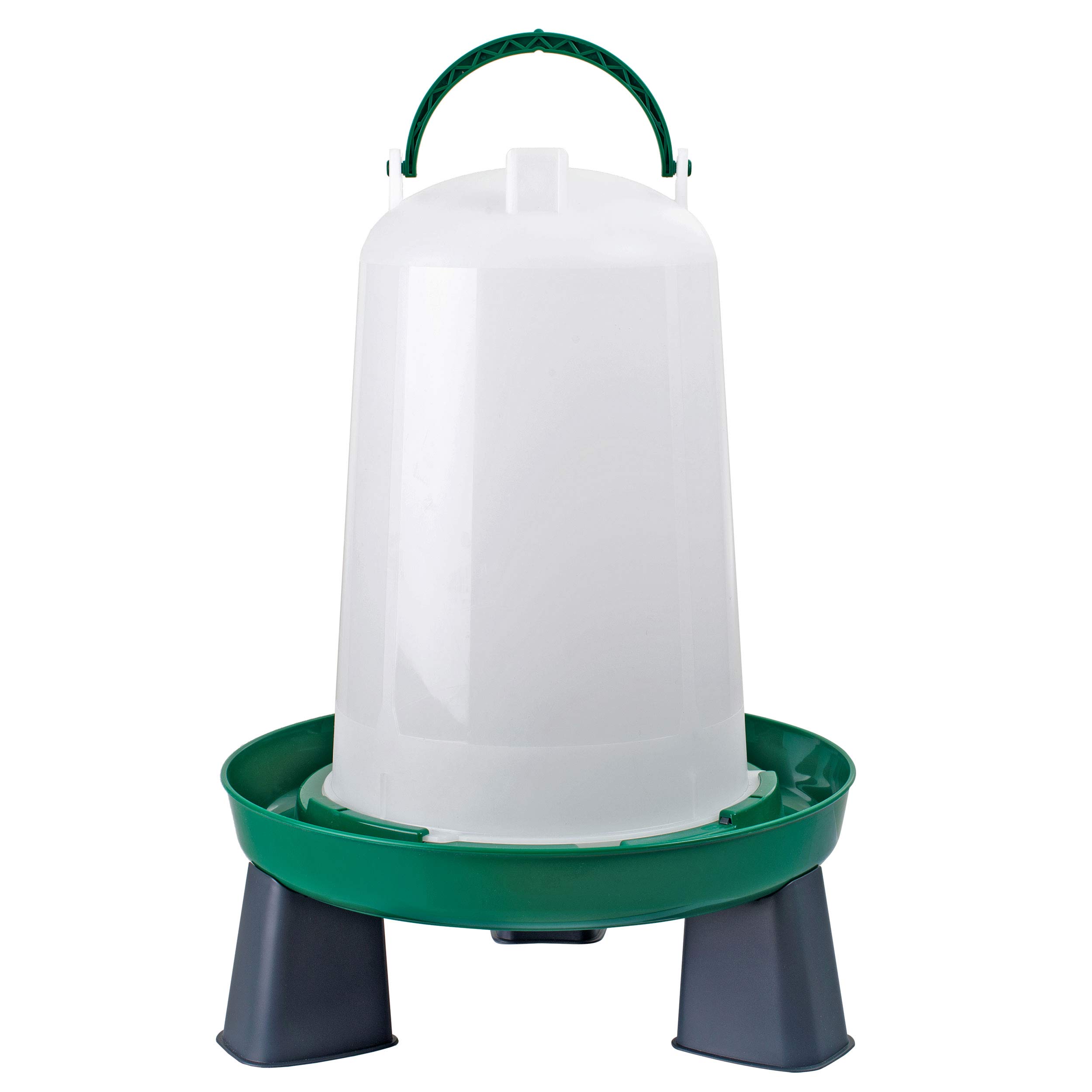 Geflügeltränke mit Füßen 6 Liter grün