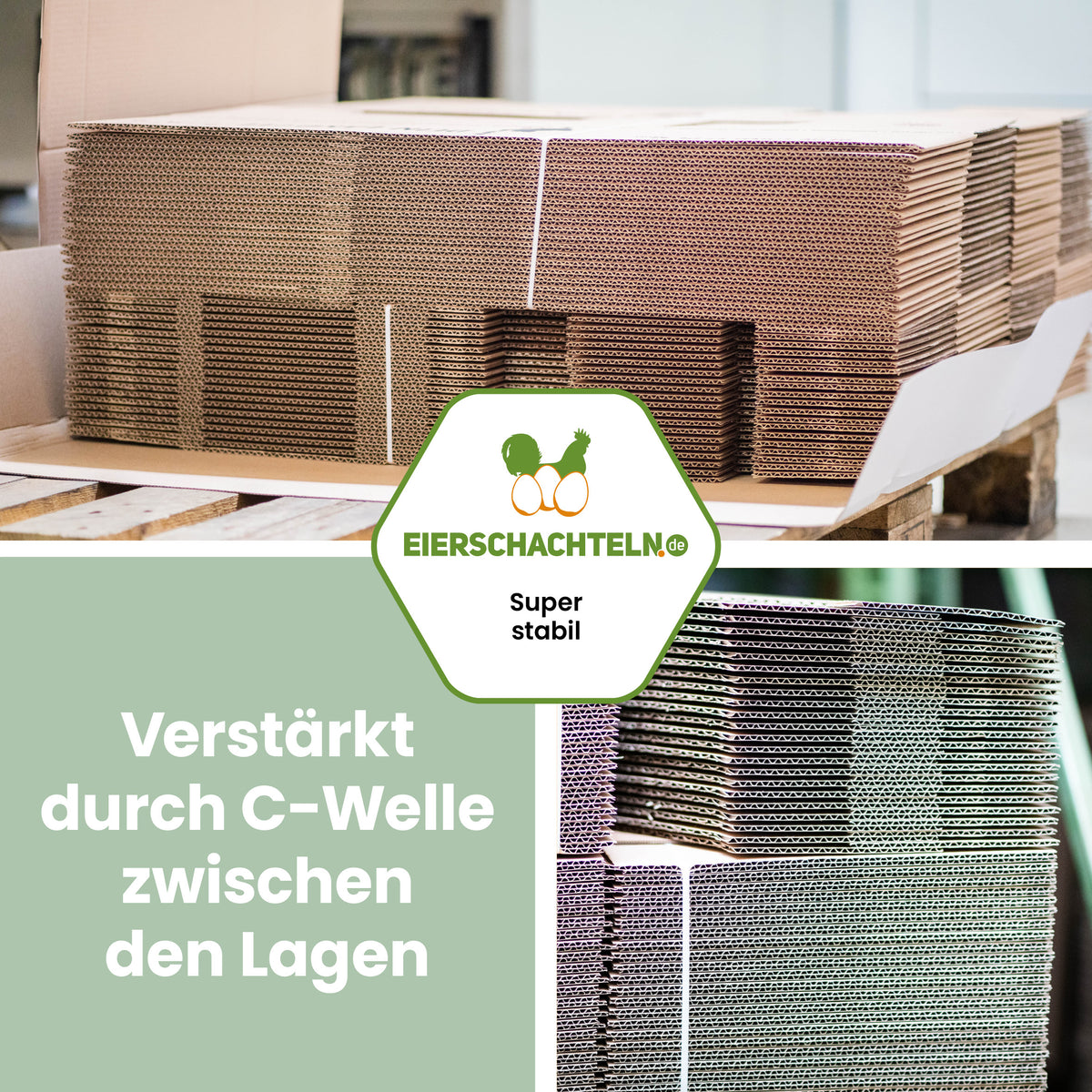 Eierkartons für 30 x 6 Eier oder 18 x 10 Eier offen 66 Stück