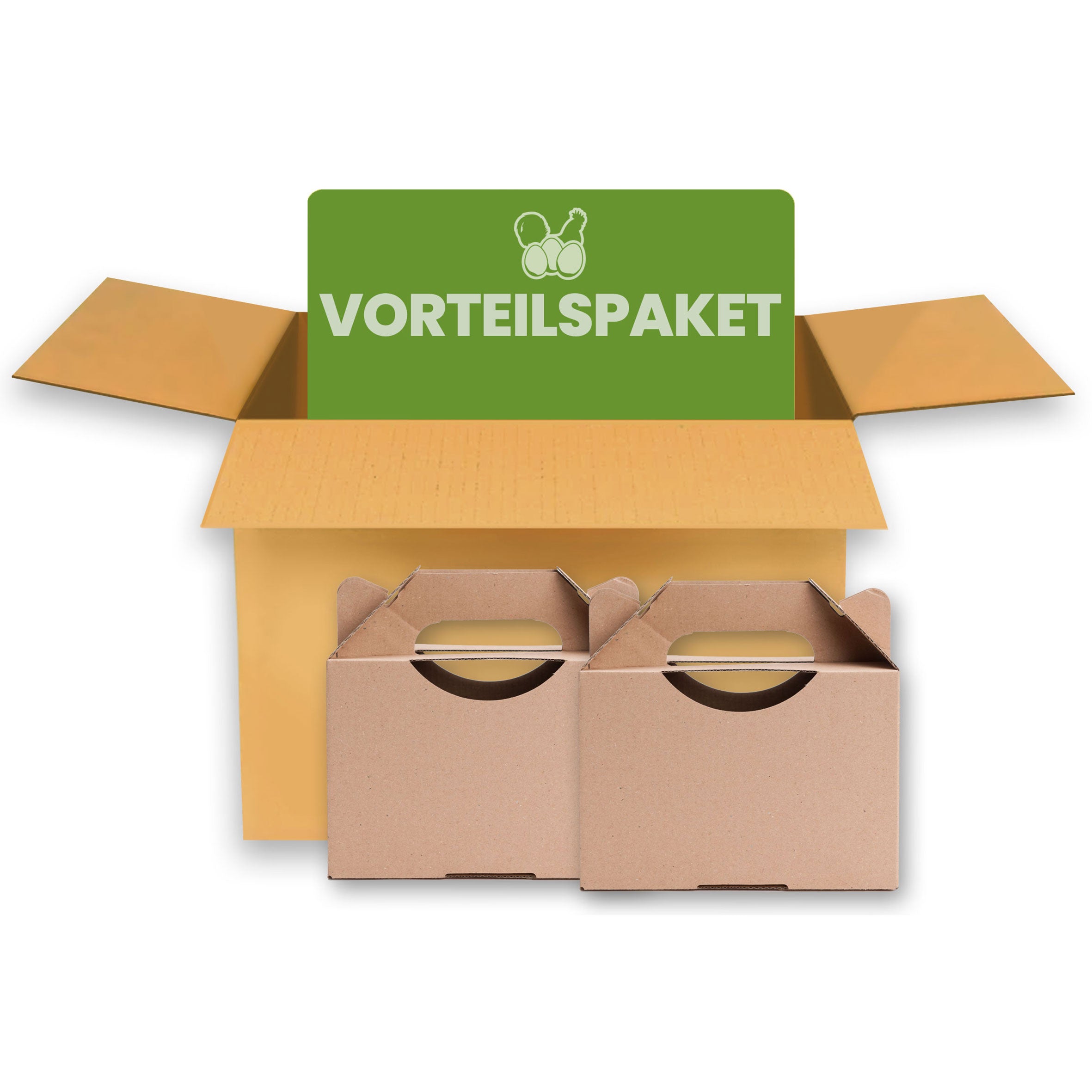Vorteilspaket 560 Stück 1 kg Eierbox neutral zur individuellen Gestaltung