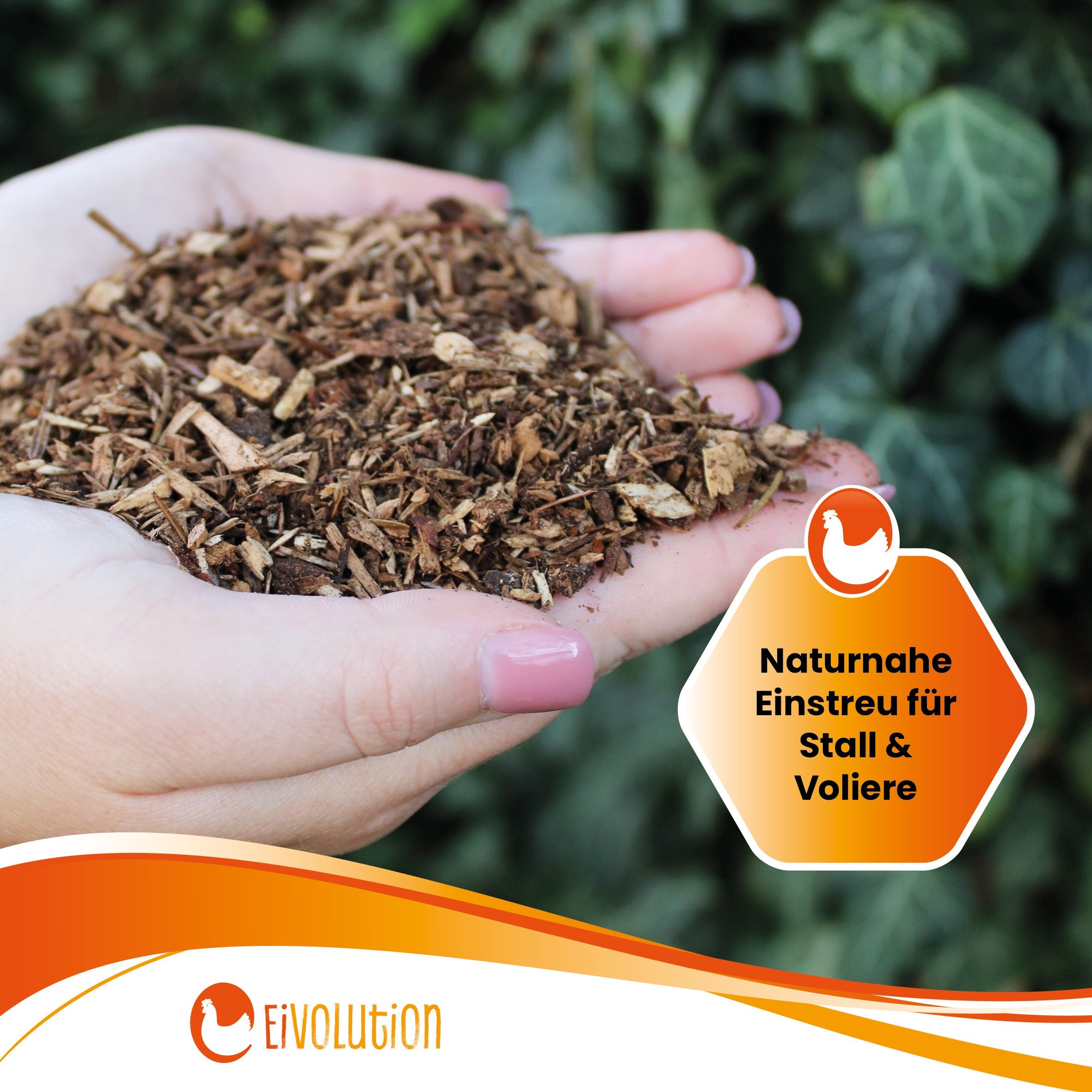 eivolution Waldbodeneinstreu "Naturnahe Einstreu für Stall & Voliere"