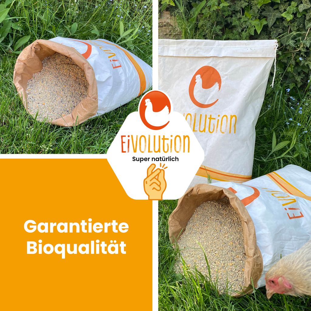 Bio-Hühnerfutter Legemehl mit Oregano-Kräutermix "Garantierte Bioqualität"