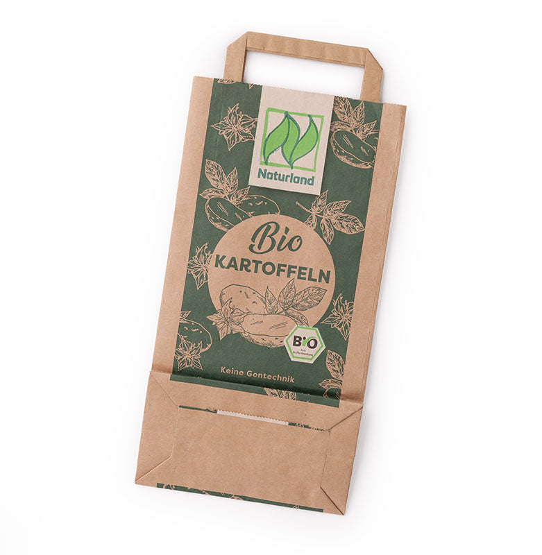 Kartoffel-Papiertragetasche "Naturland" 2 kg, Rückseite