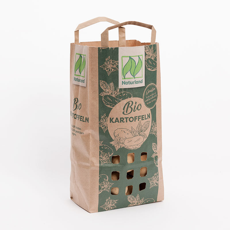 Kartoffel-Papiertragetasche "Naturland" 2 kg, Gefüllt