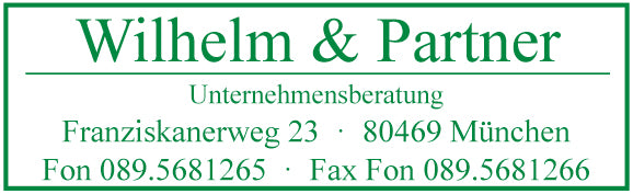 Bürostempel Modell 3 (49 x 15 mm), Beispielbild grün